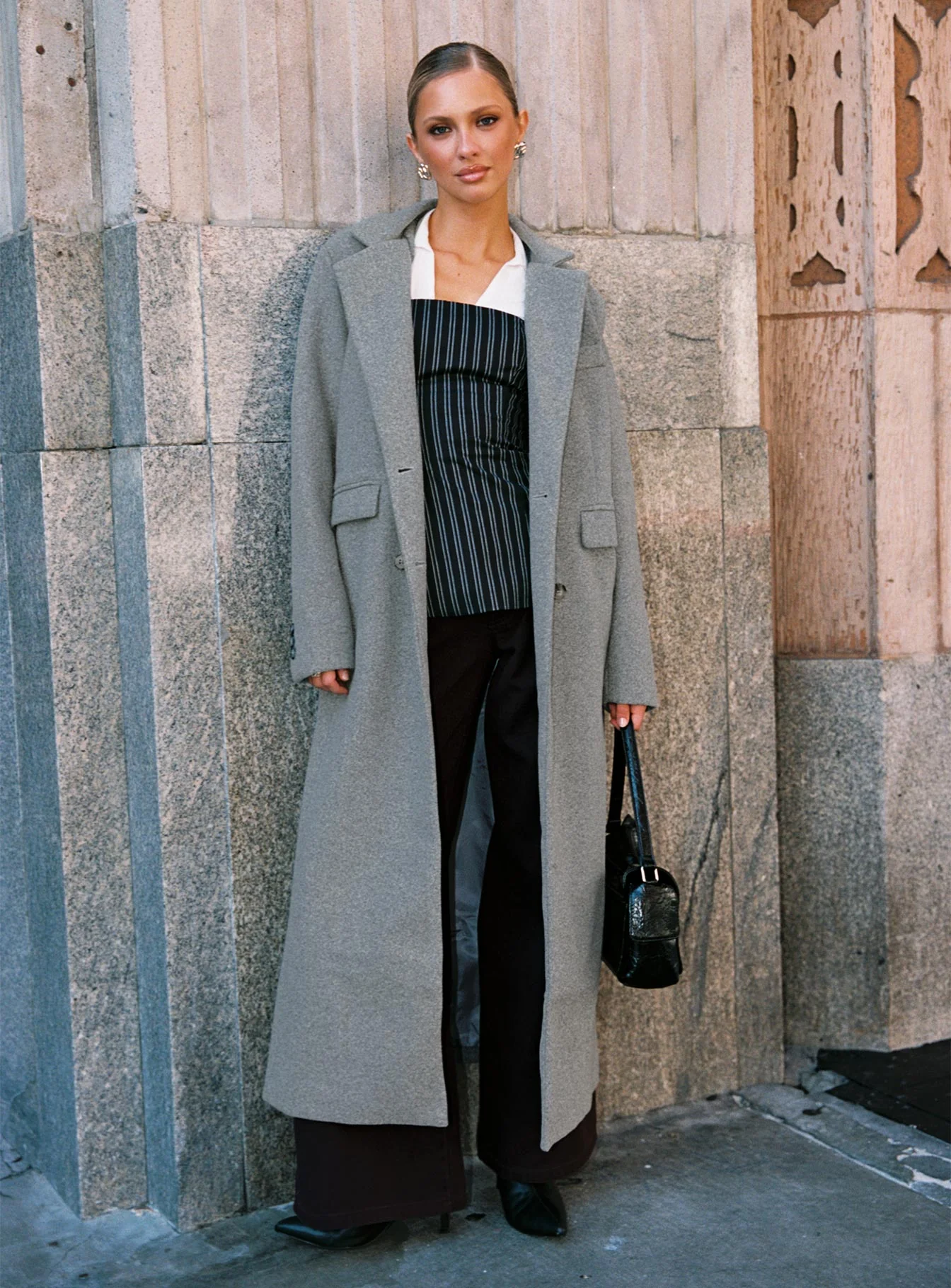 Lovergirl Longline Coat Grey