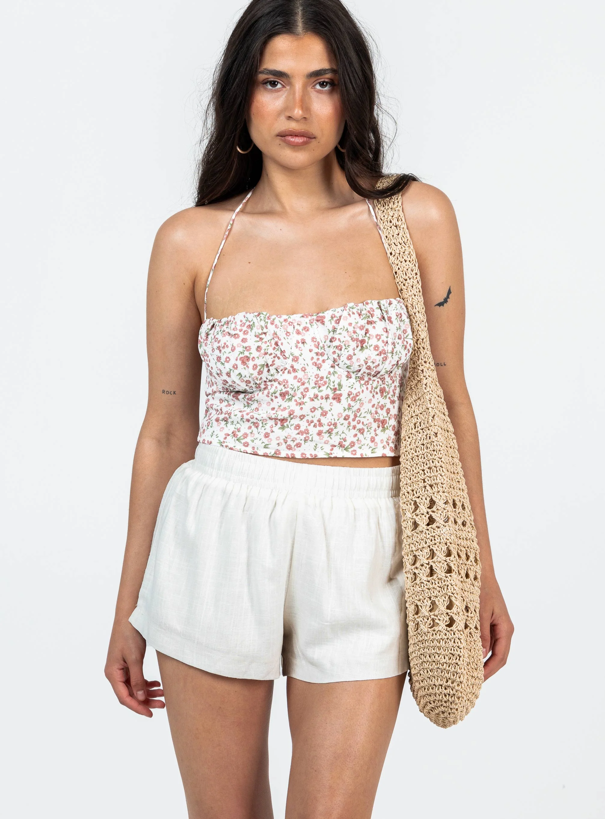 Beach House Shorts Off White Petite