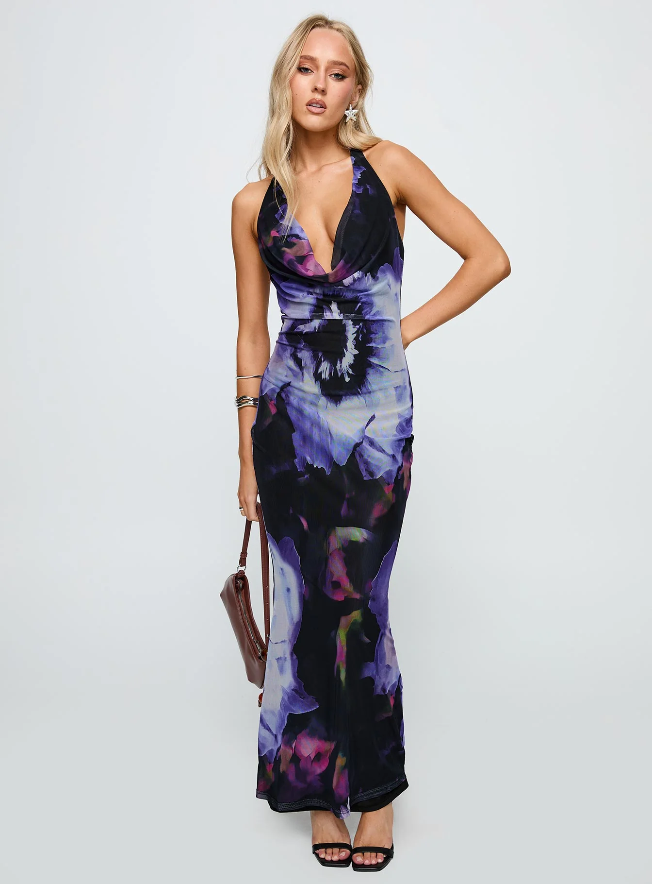 Bittersuite Cowl Maxi Dress Black