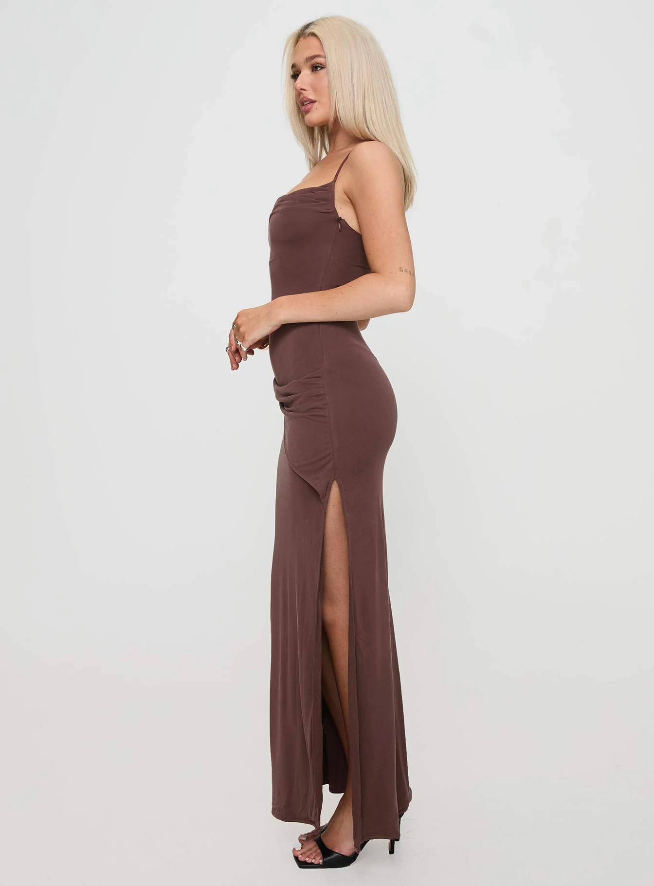 Marchesi Maxi Dress Chocolate