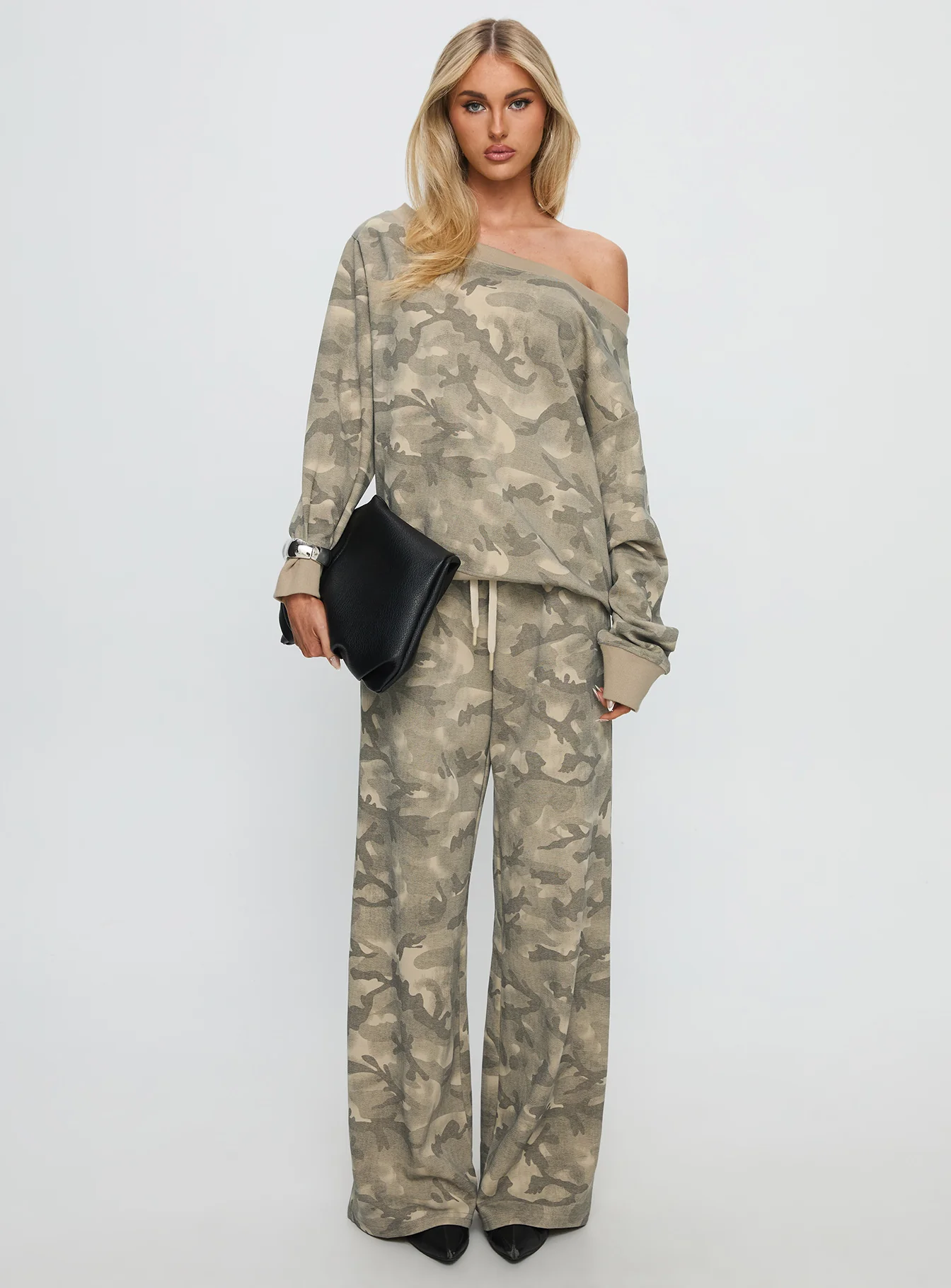 Dodie Wide Leg Pants Camo