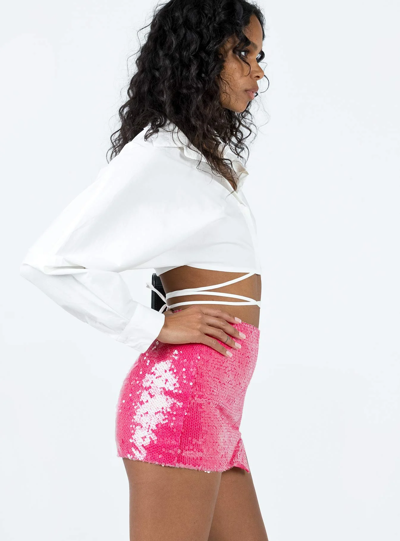 Hannam Micro Mini Skirt Pink