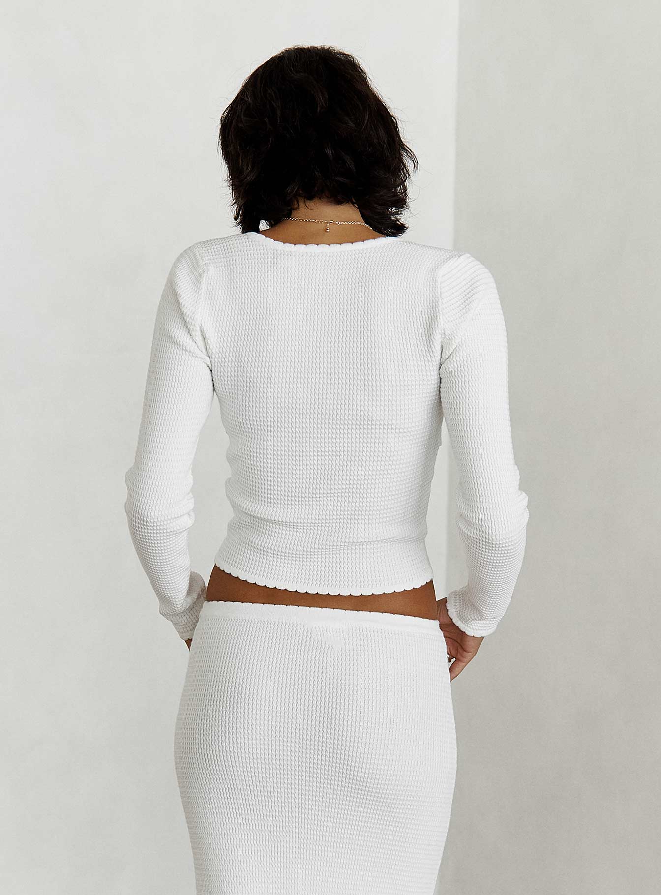Memi Long Sleeve Top White