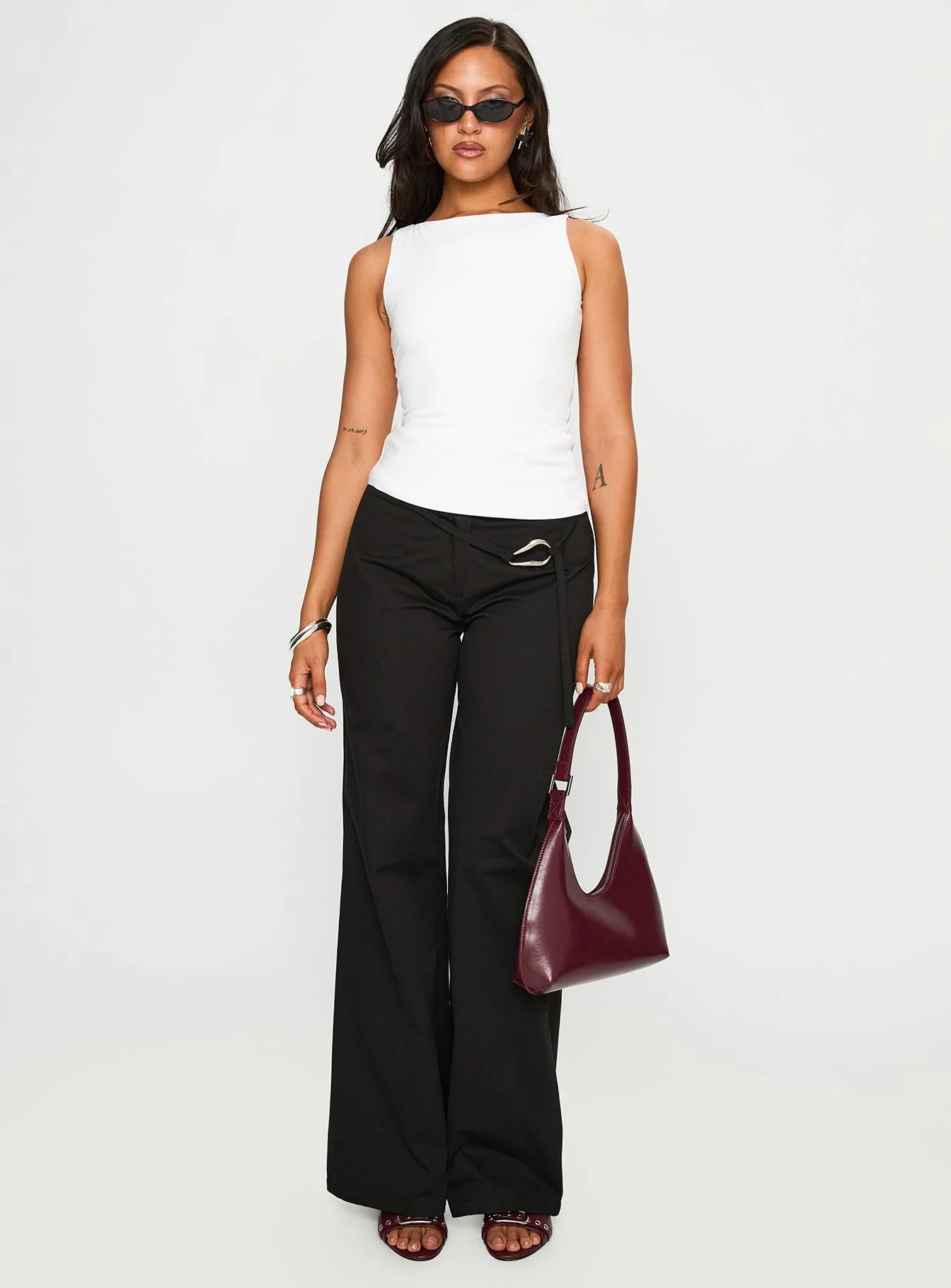 Lucetta Wide Leg Pant Black