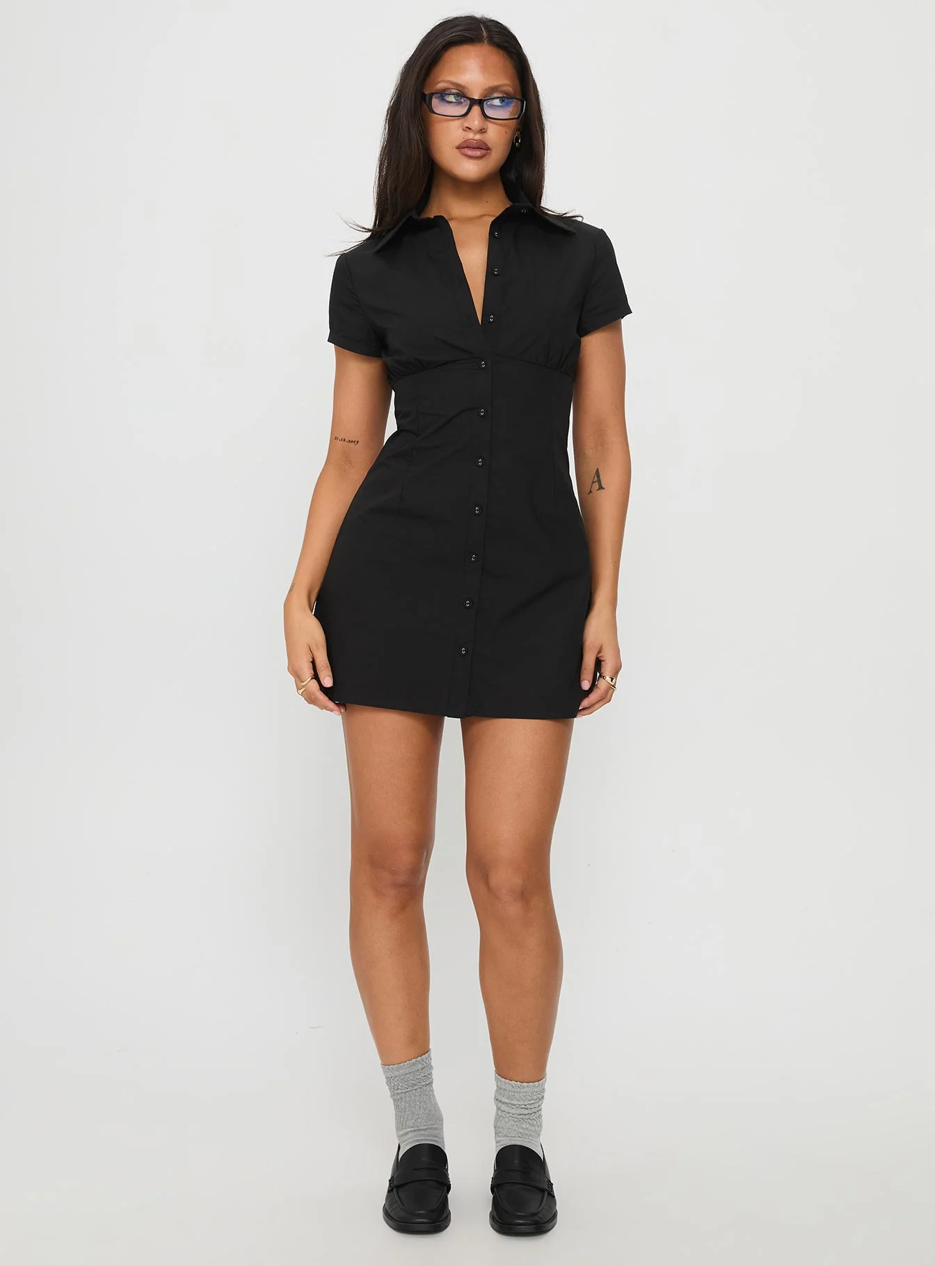 Motley Mini Dress Black