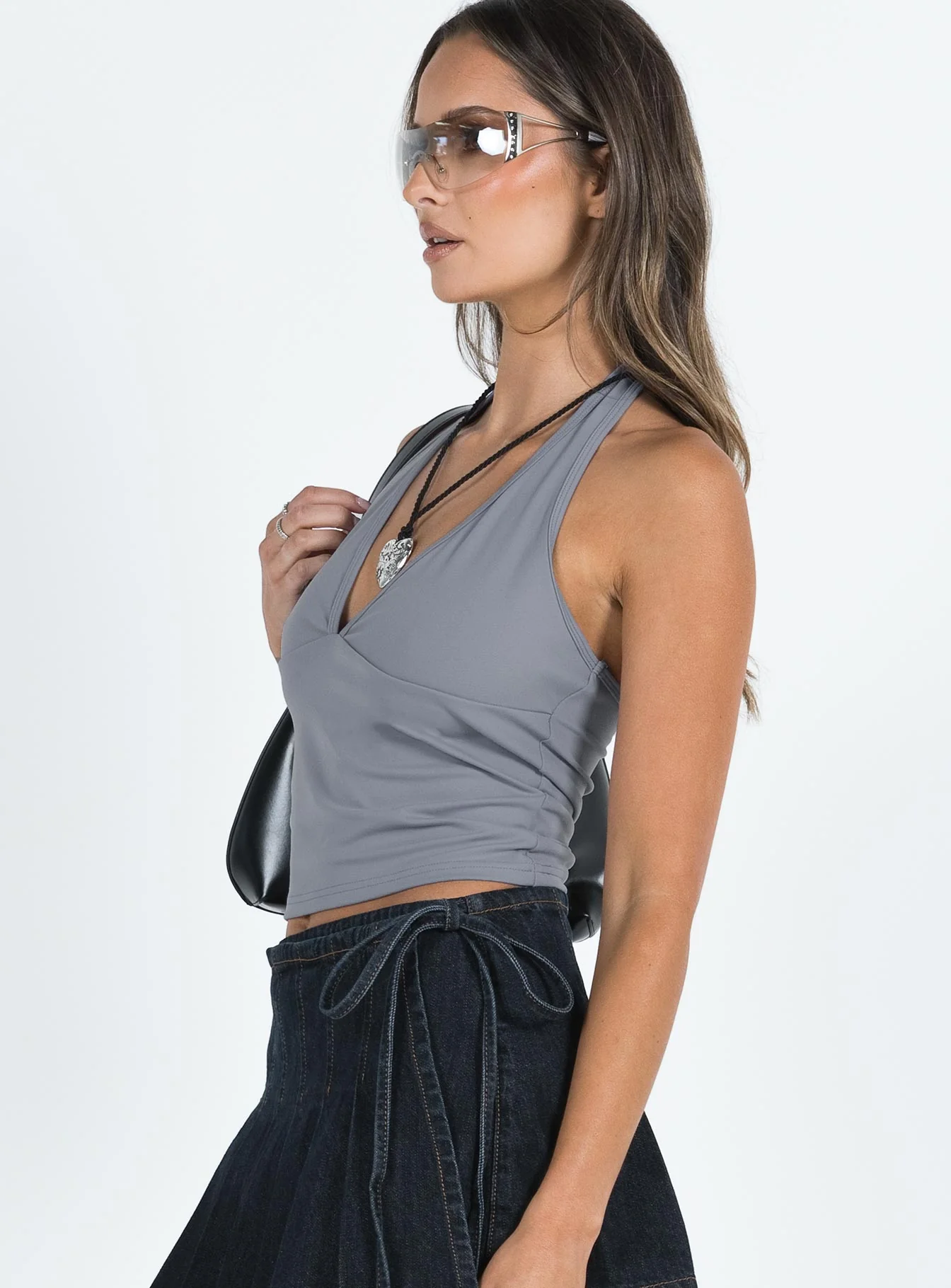 Larkai Halter Top Blue