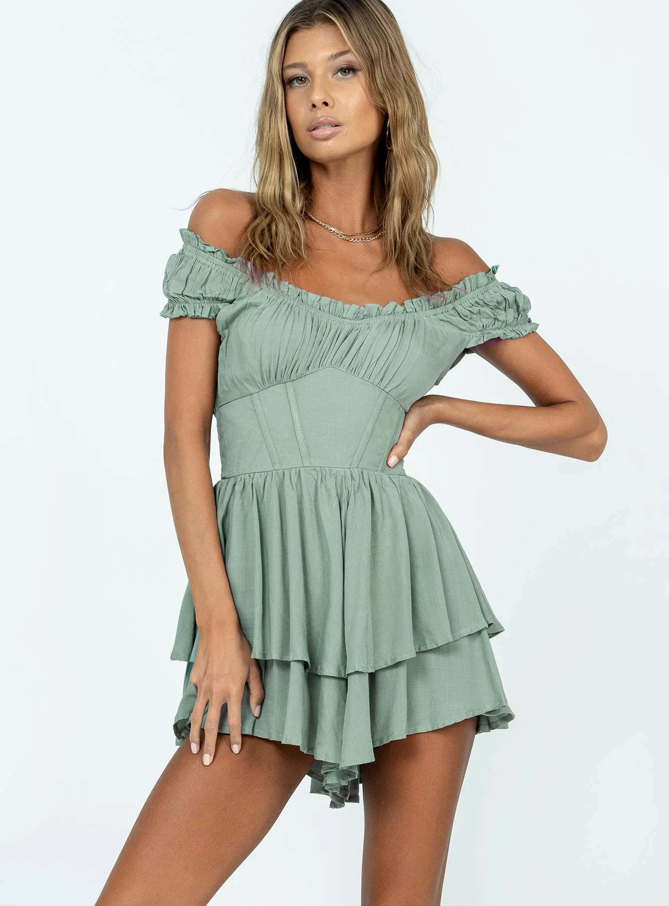 Tahiti Romper Sage