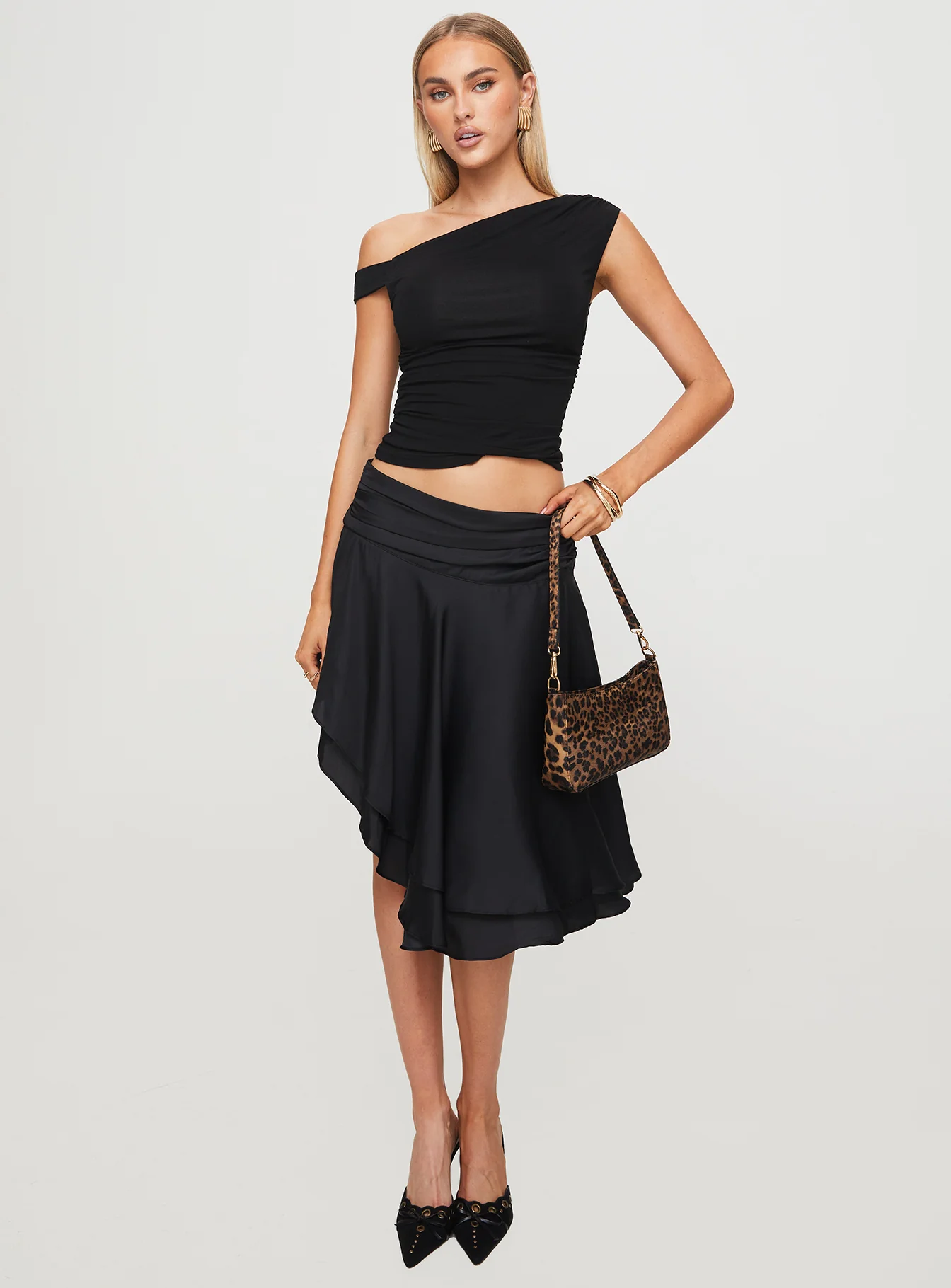 Legacy Midi Skirt Onyx