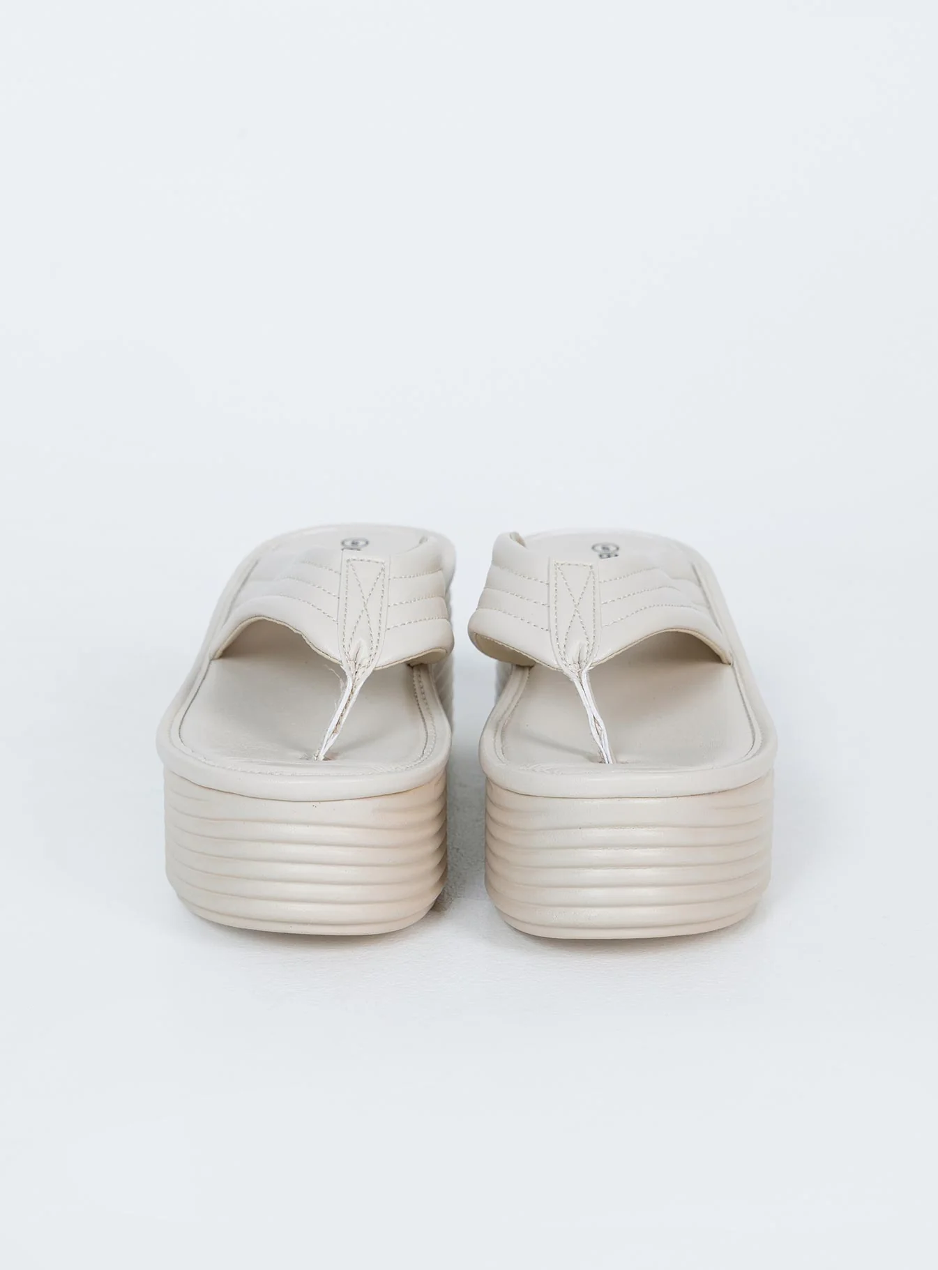 Lola Platform Sandals Beige