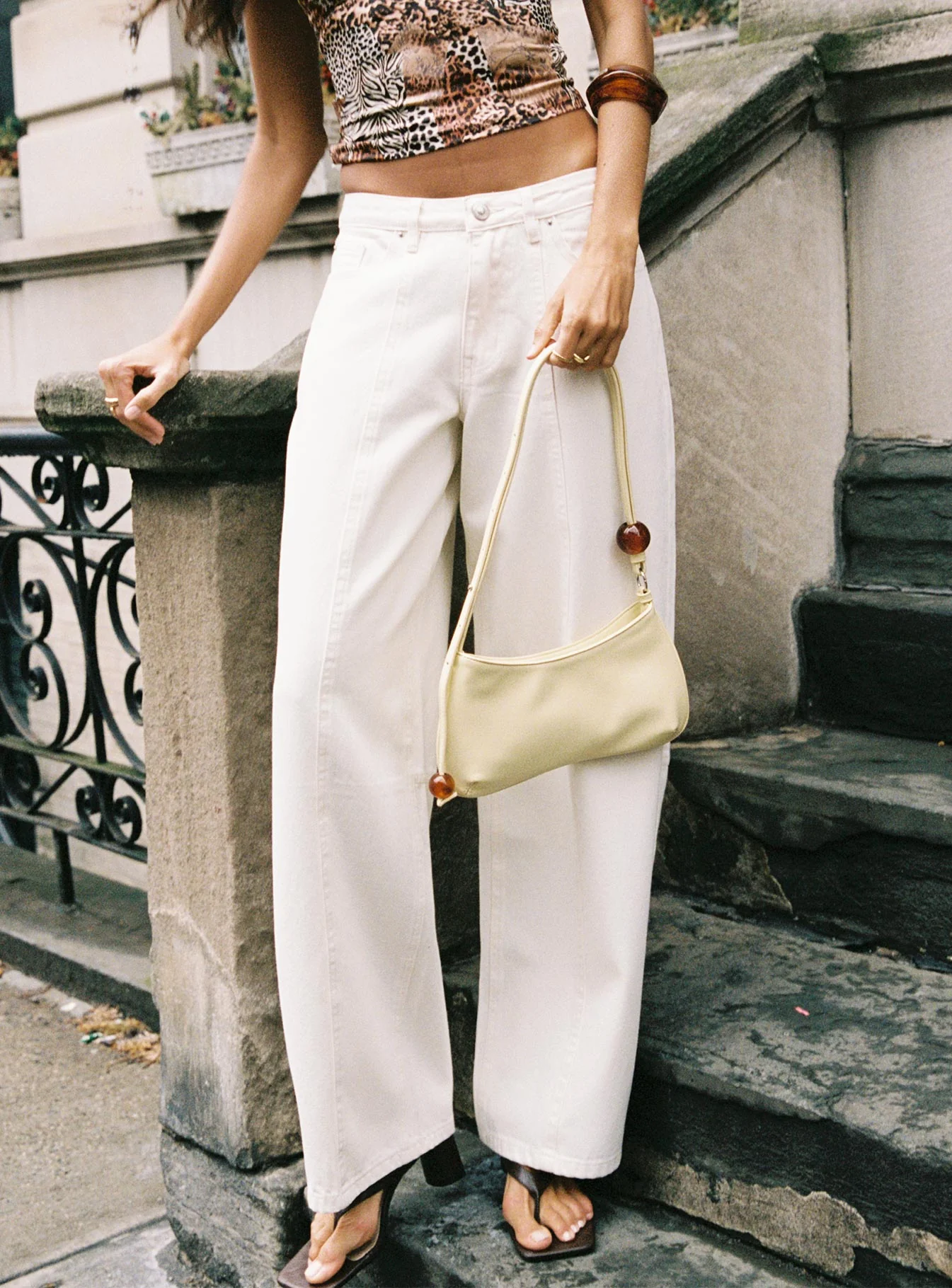 Lando Low Rise Straight Leg Jeans White