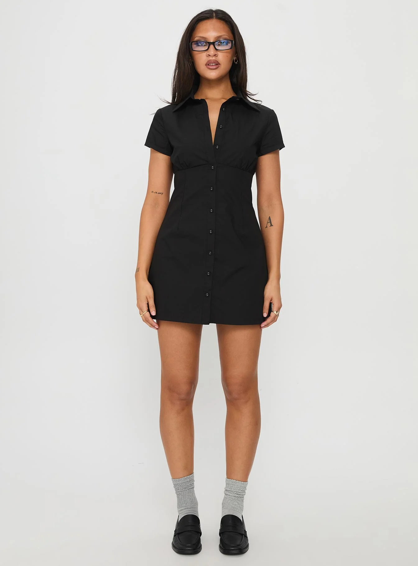 Motley Mini Dress Black
