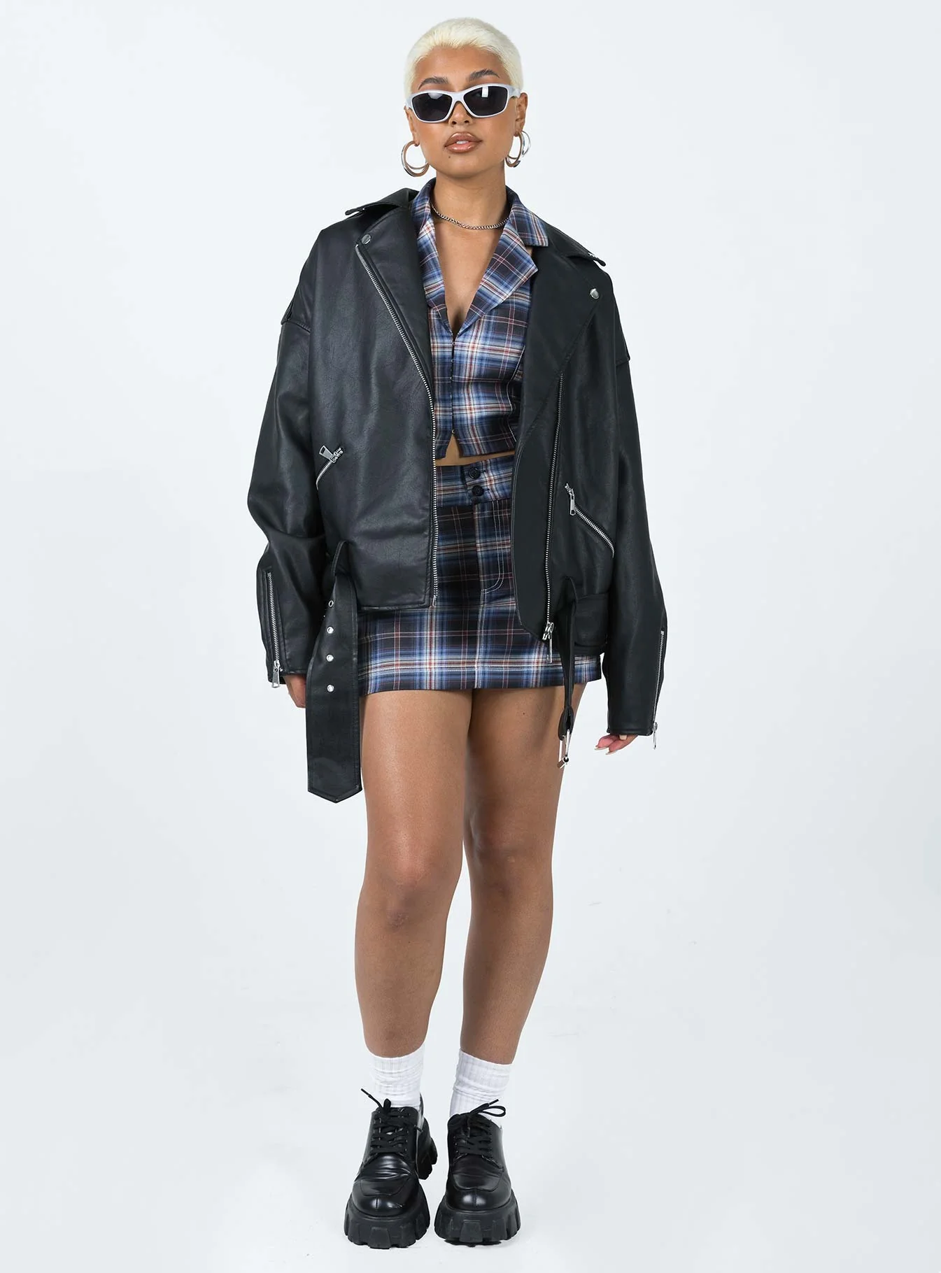 The Xaiver Faux Leather Jacket Black