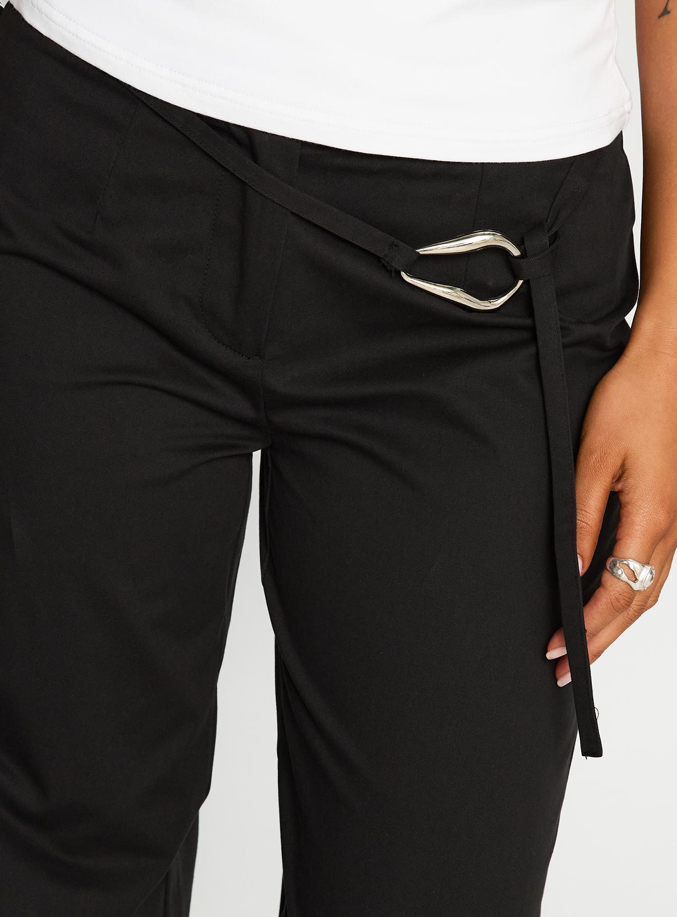 Lucetta Wide Leg Pant Black