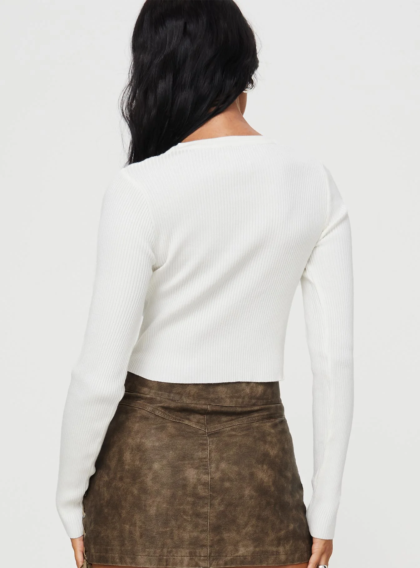 Standen Long Sleeve Top White