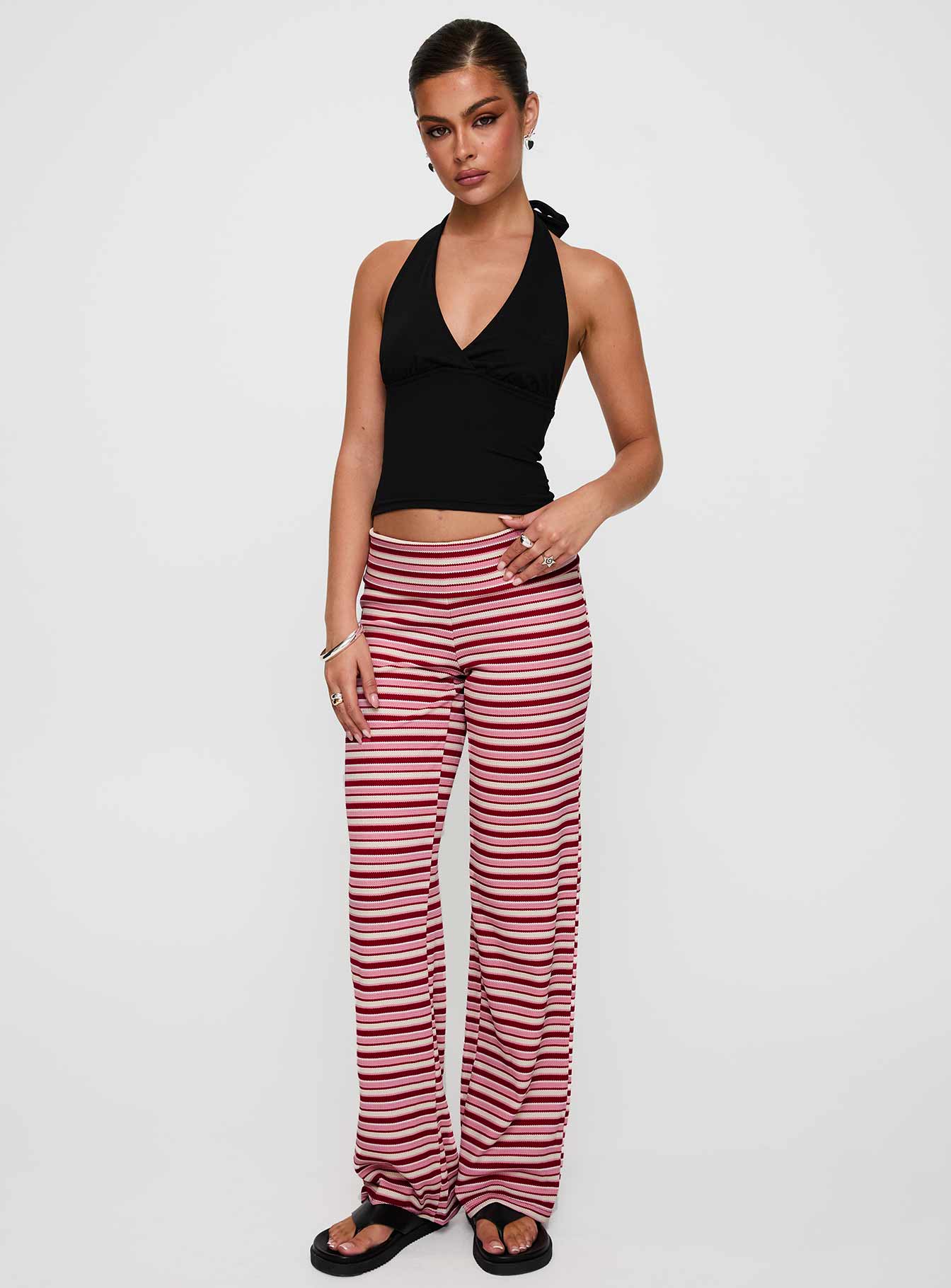 Dreamgirl Folded Pant Pink Multi