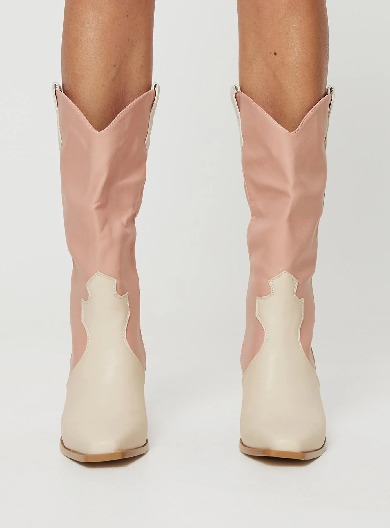 Billini Claudette Boots Pink / White