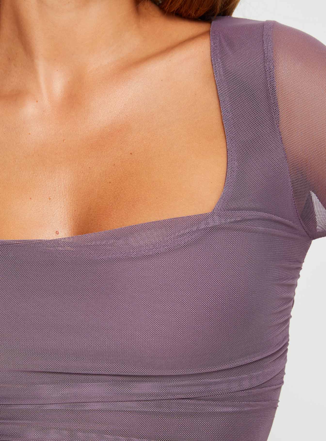 Tolmie Long Sleeve Mini Dress Mauve