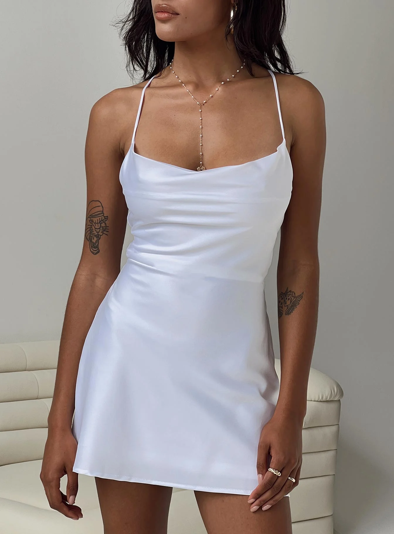 Celena Mini Dress White