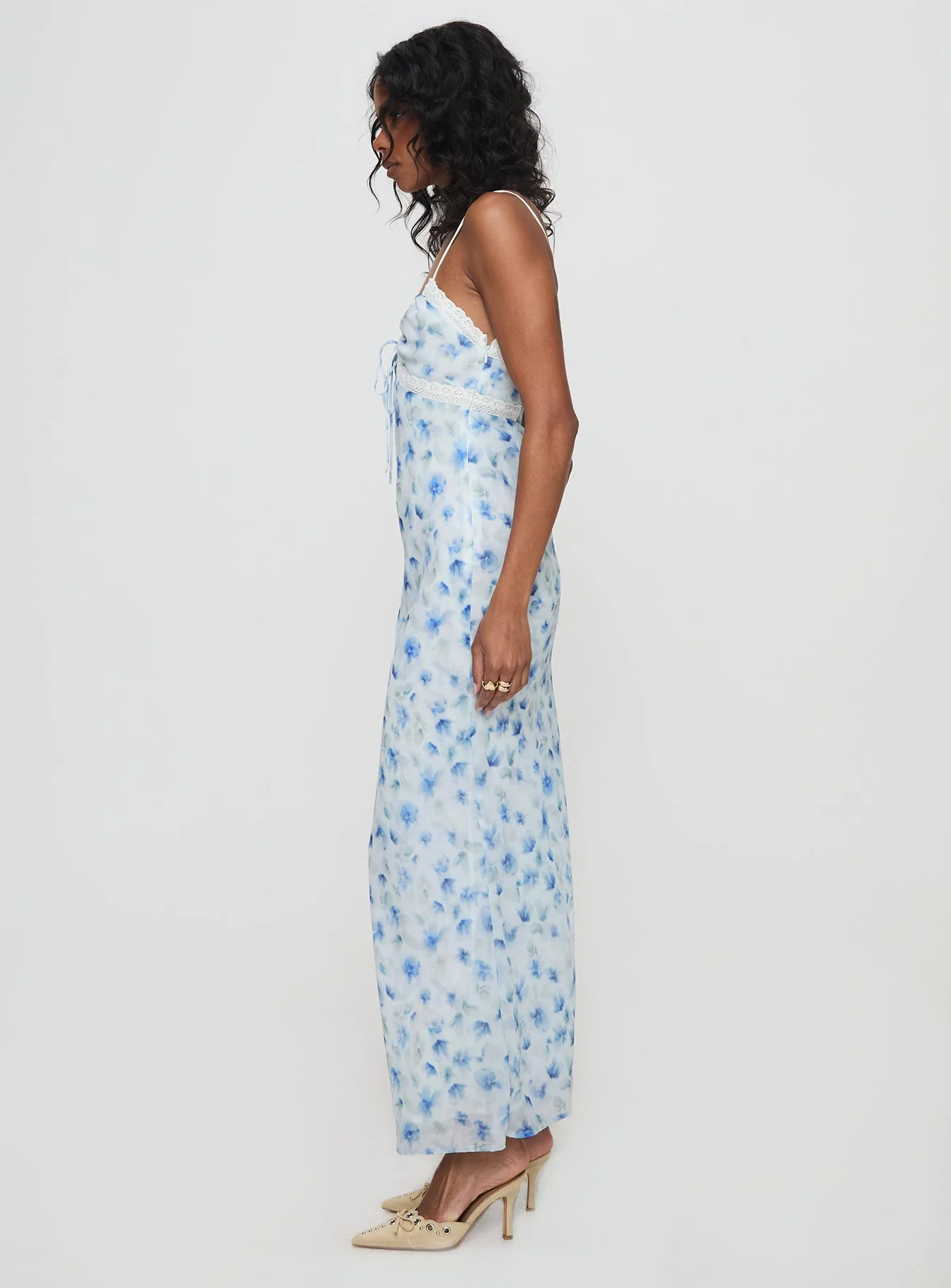 Emily Maxi Dress Blue Floral