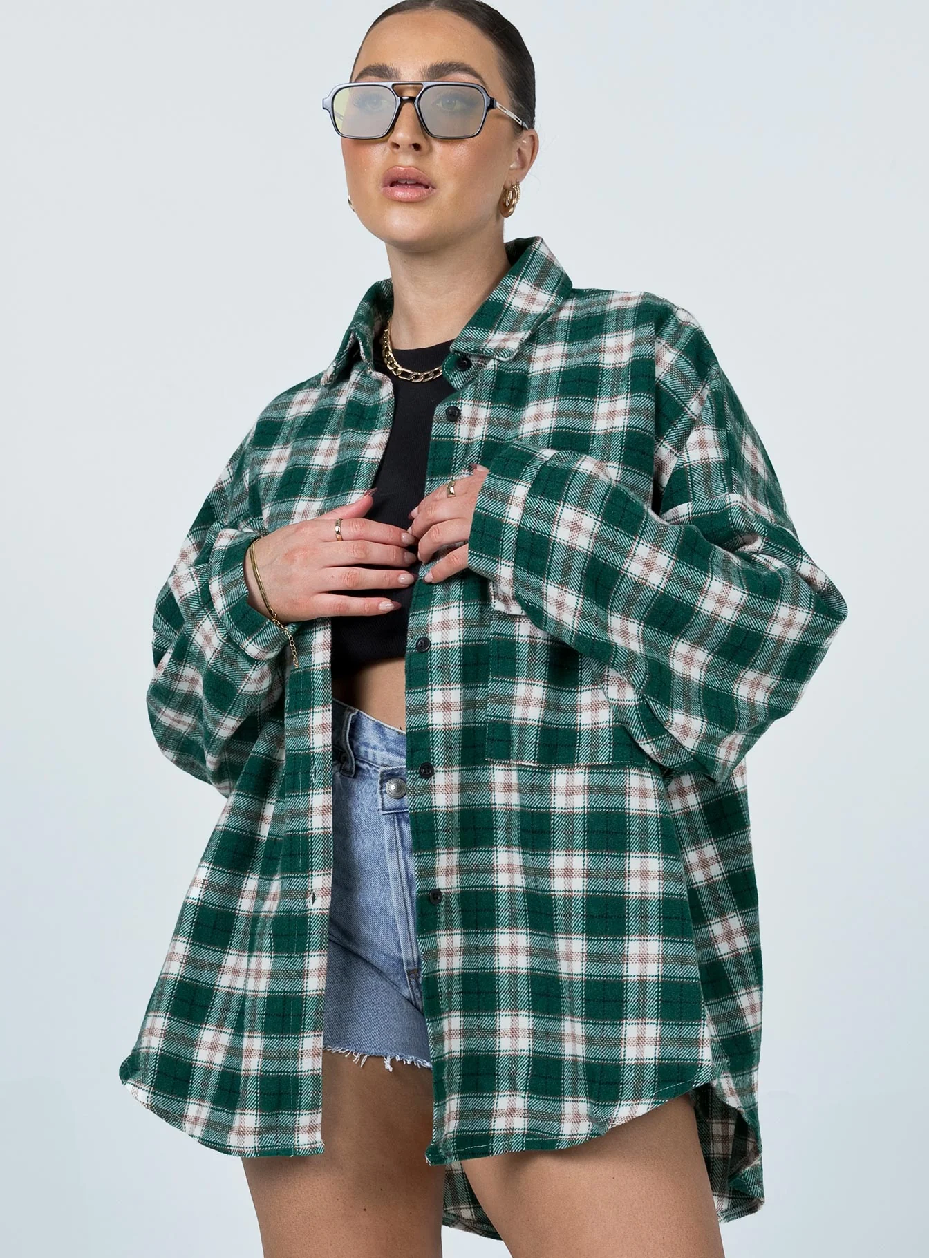 Ken Checkered Shirt Green