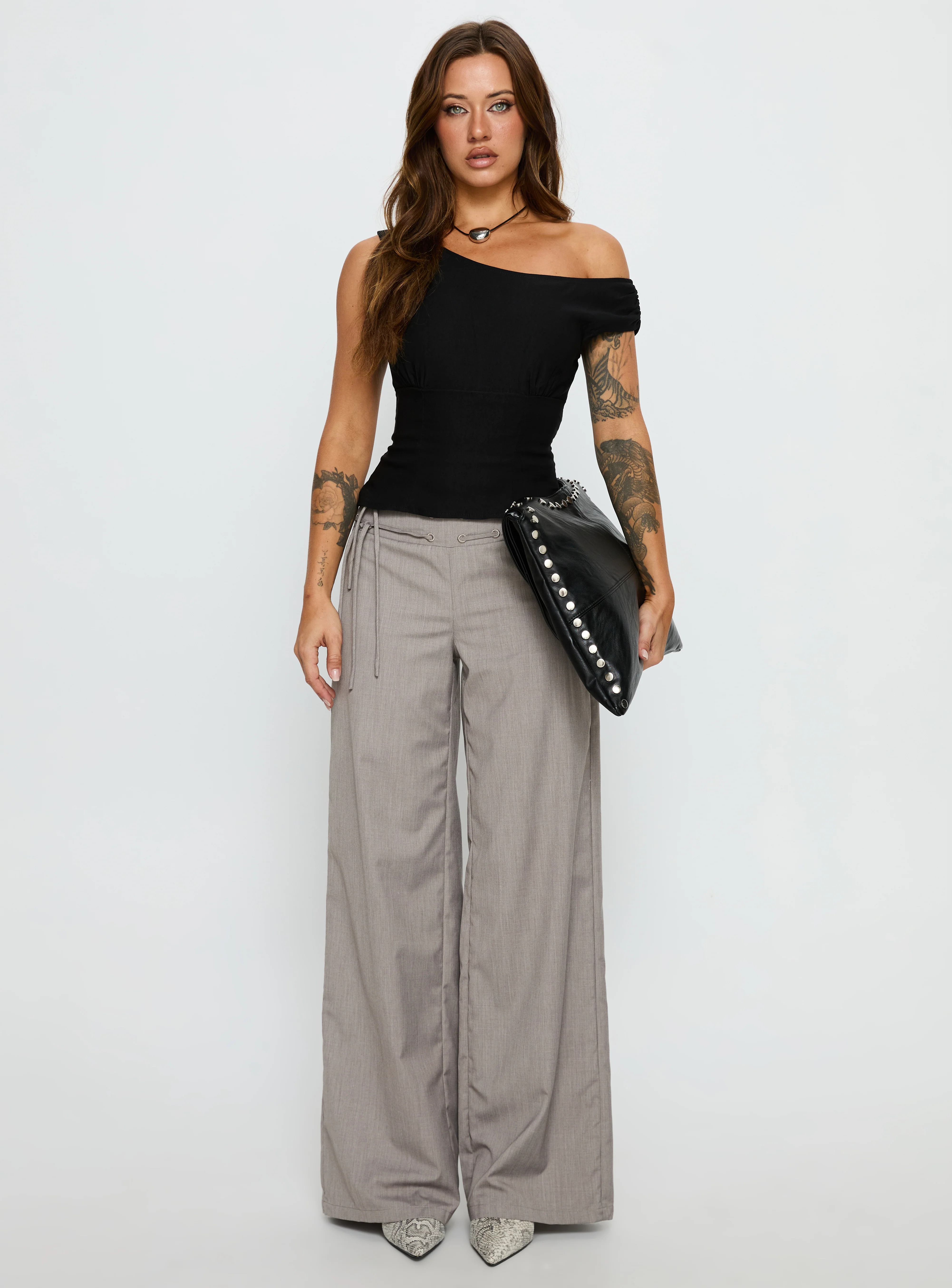 Emerey Off Shoulder Top Black