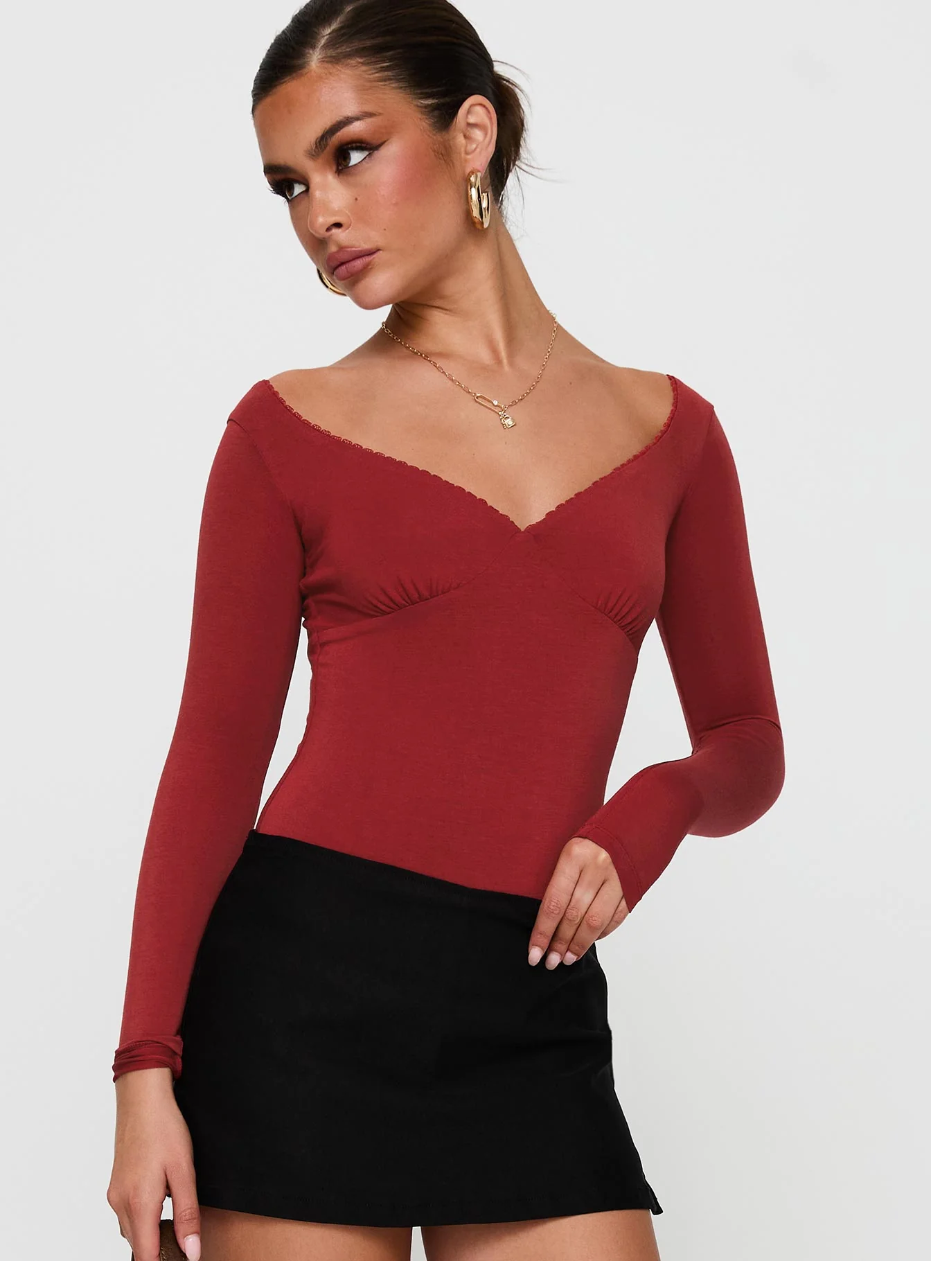 Loveydove Bodysuit Burgundy