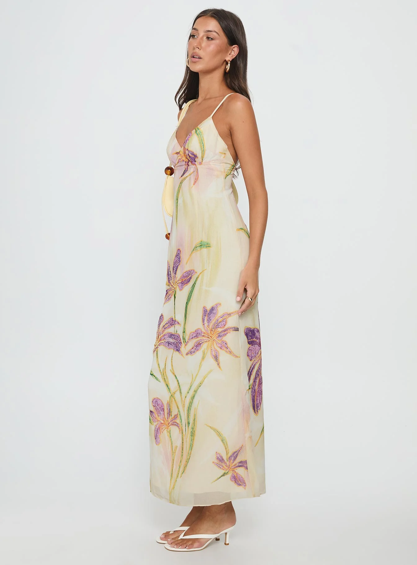 Isakaia Beaded Maxi Dress Floral / Multi