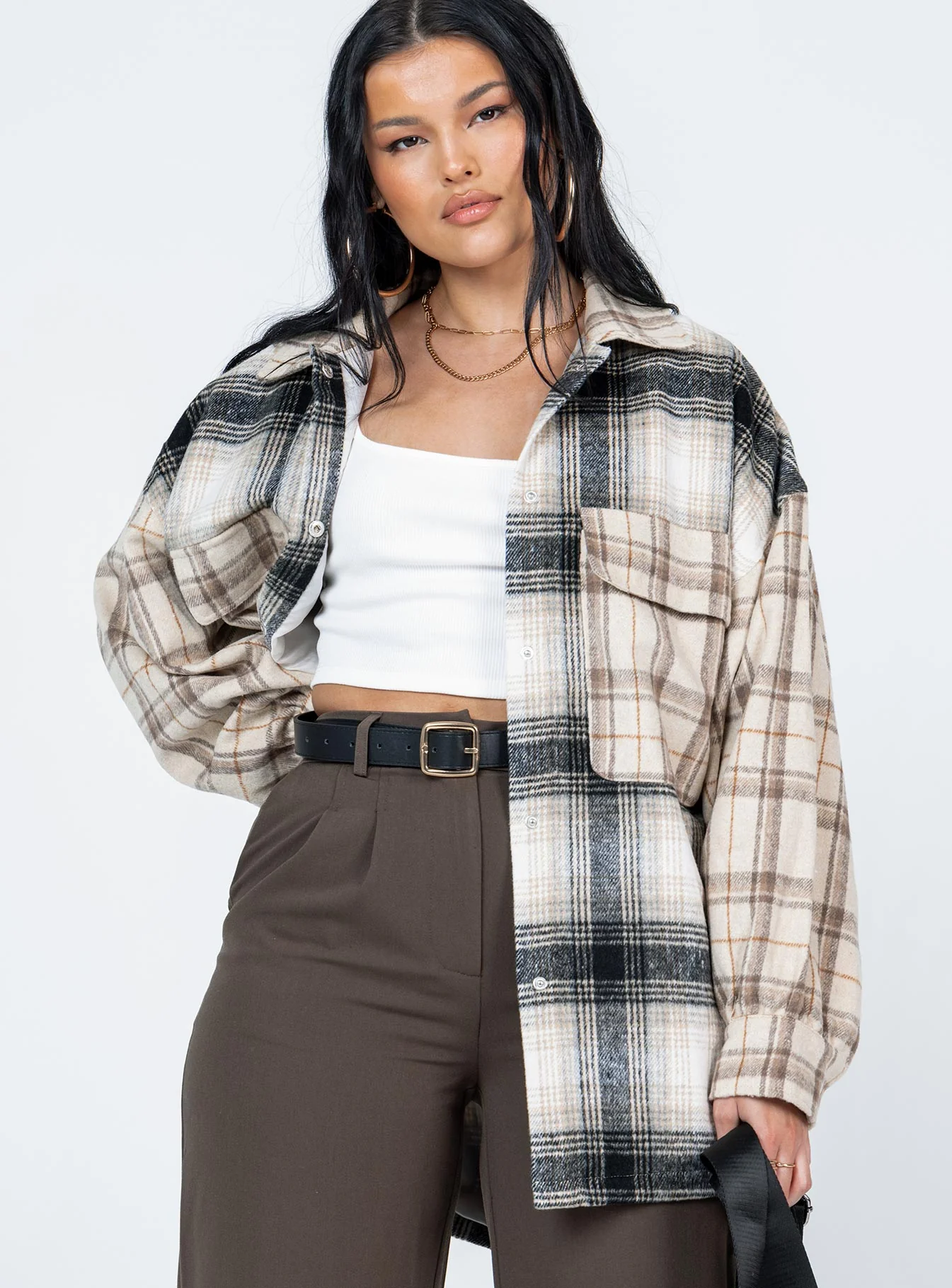 Myley Shirt Beige Multi