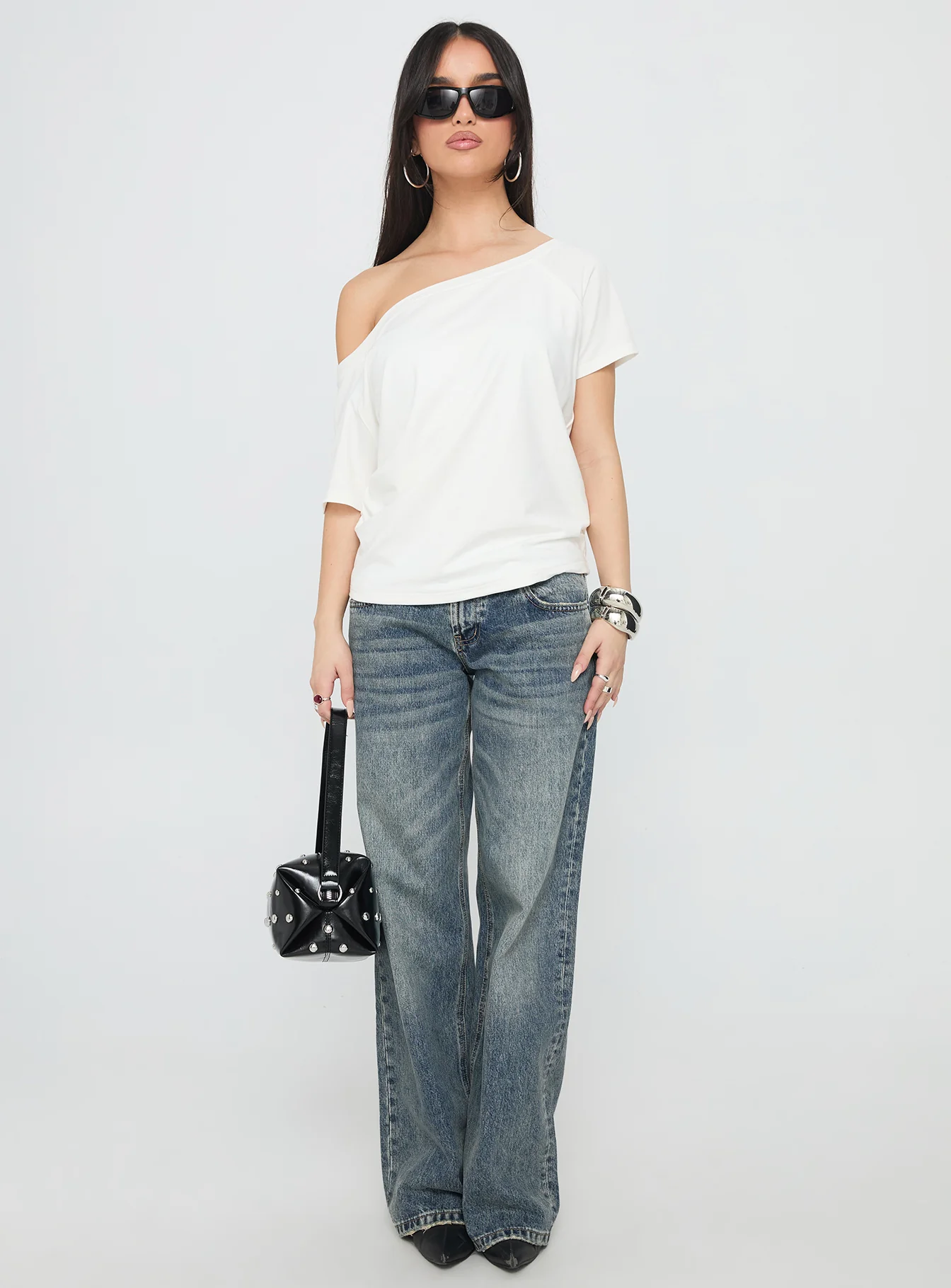 Icon Baby Off Shoulder Top White