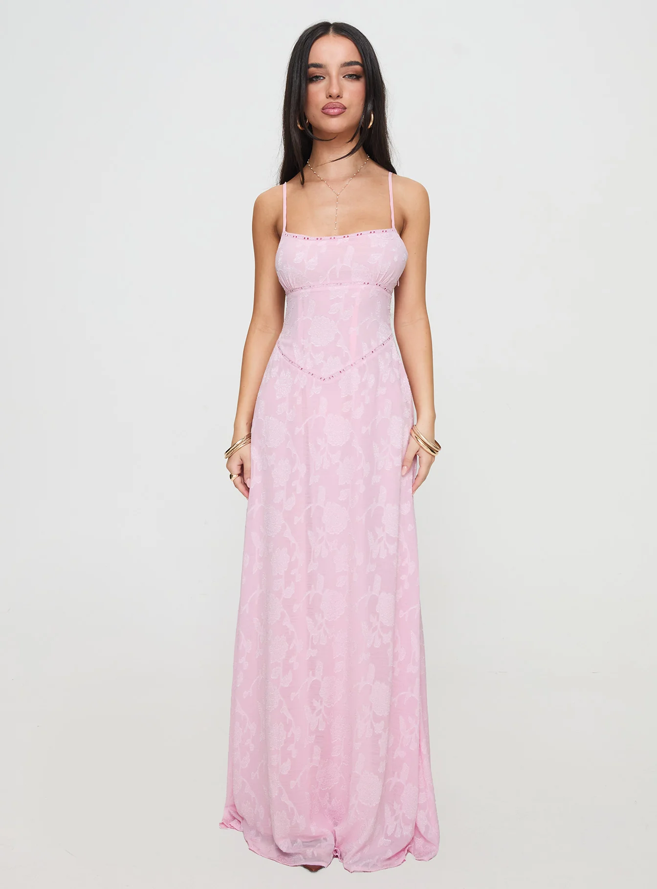 South Of France Maxi Dress Pink