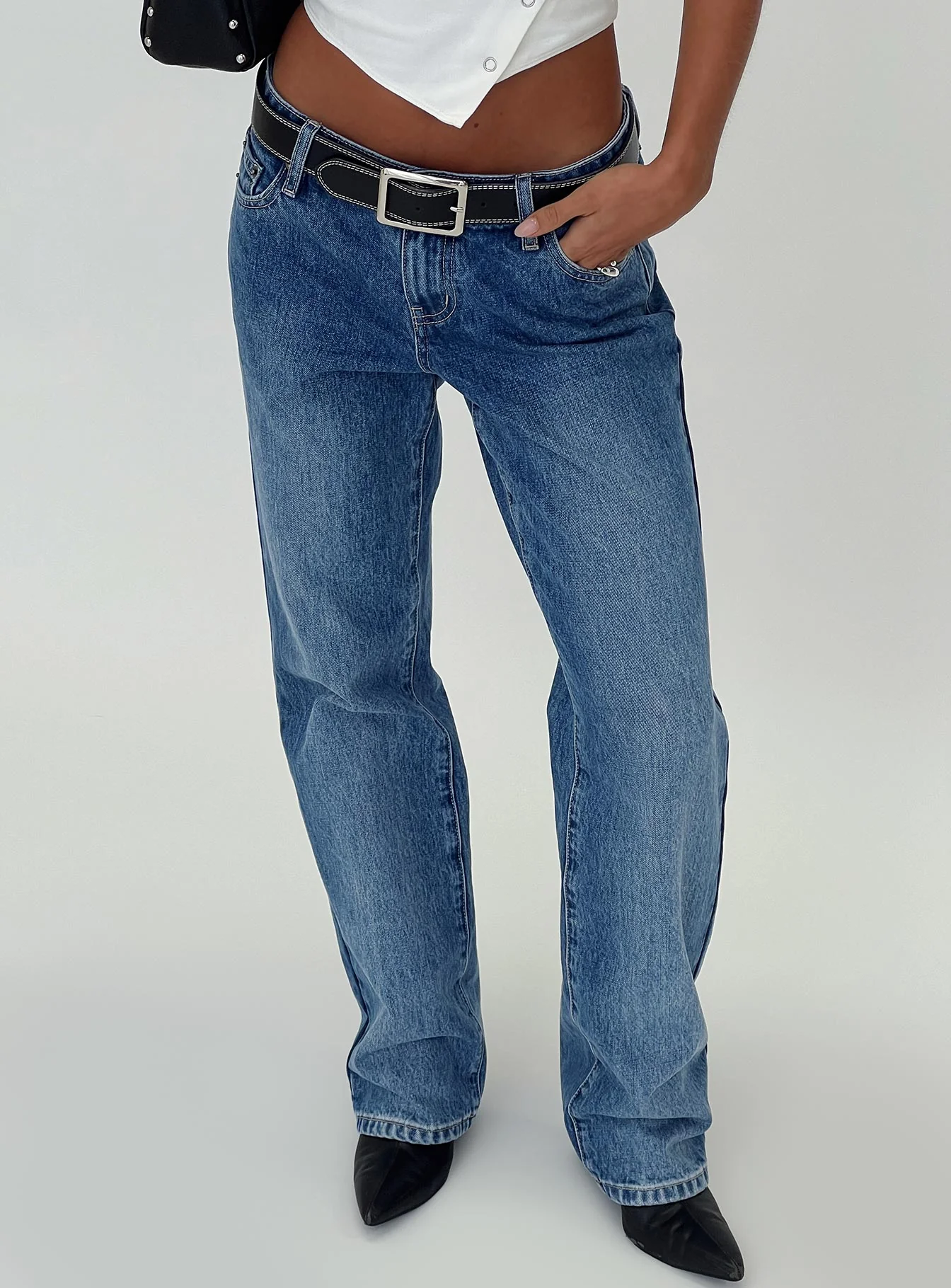 Better Half Low Rise Straight Leg Jeans Horizon Blue