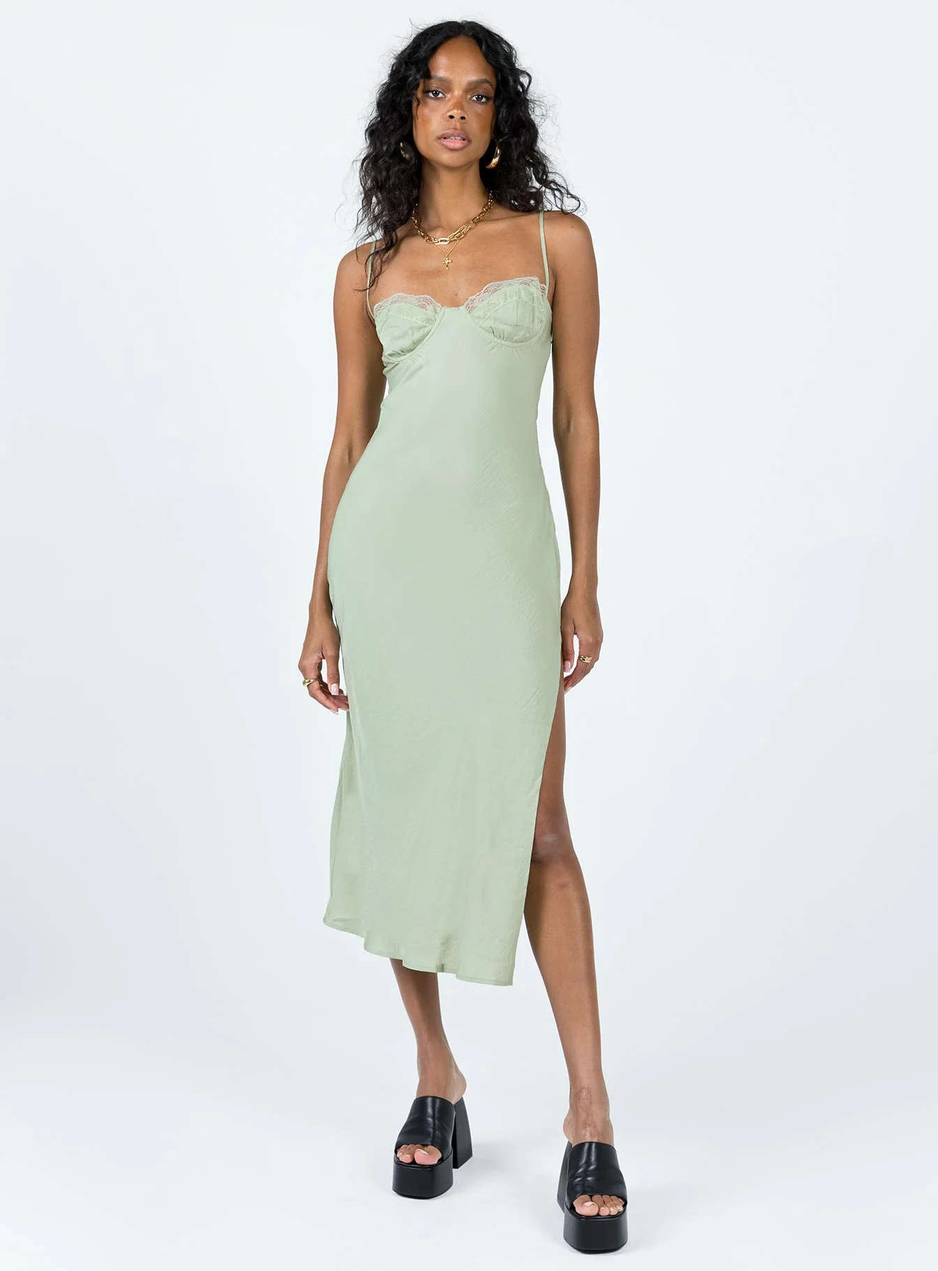 Hazel Midi Dress Sage