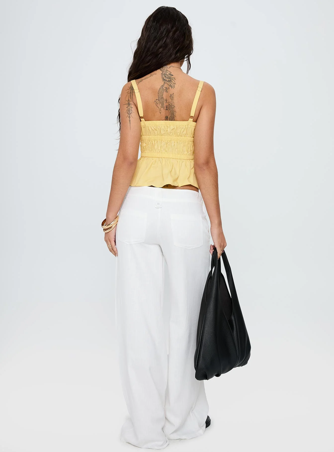 Pedra Wide Leg Pant White