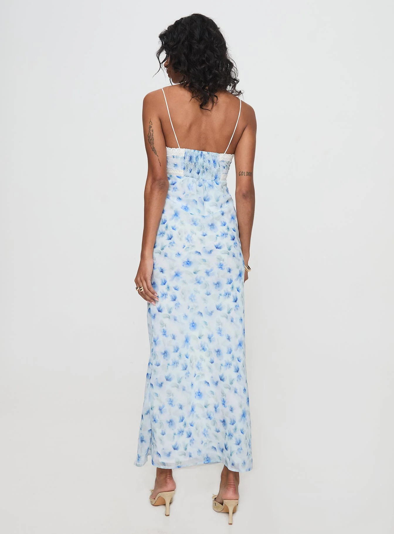 Emily Maxi Dress Blue Floral