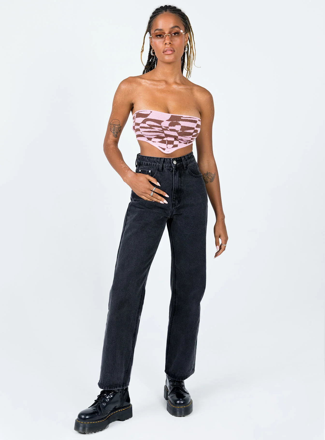 Henley Denim Jeans Black