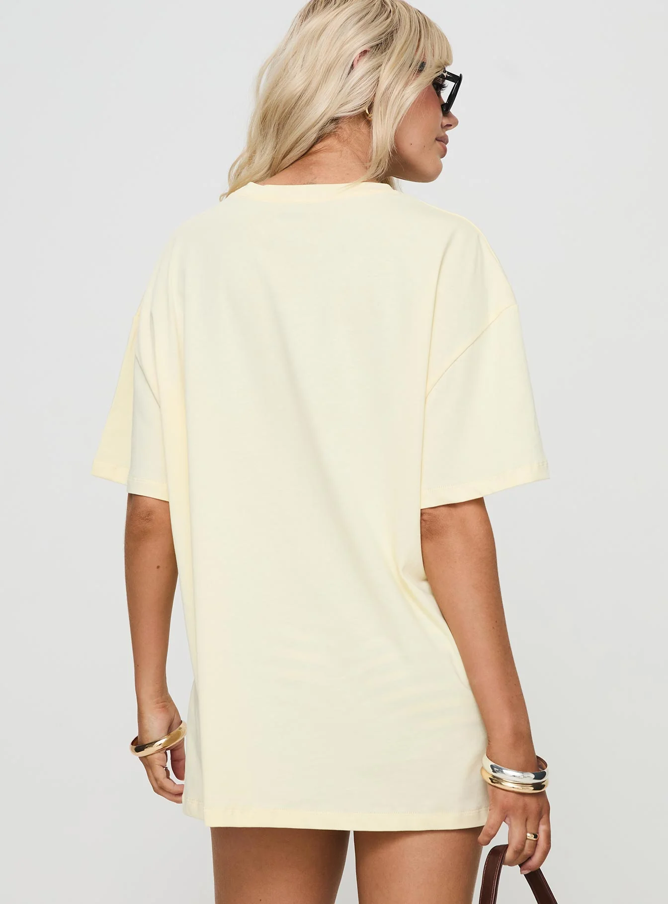Hotel Hawaii Oversized Tee Yellow