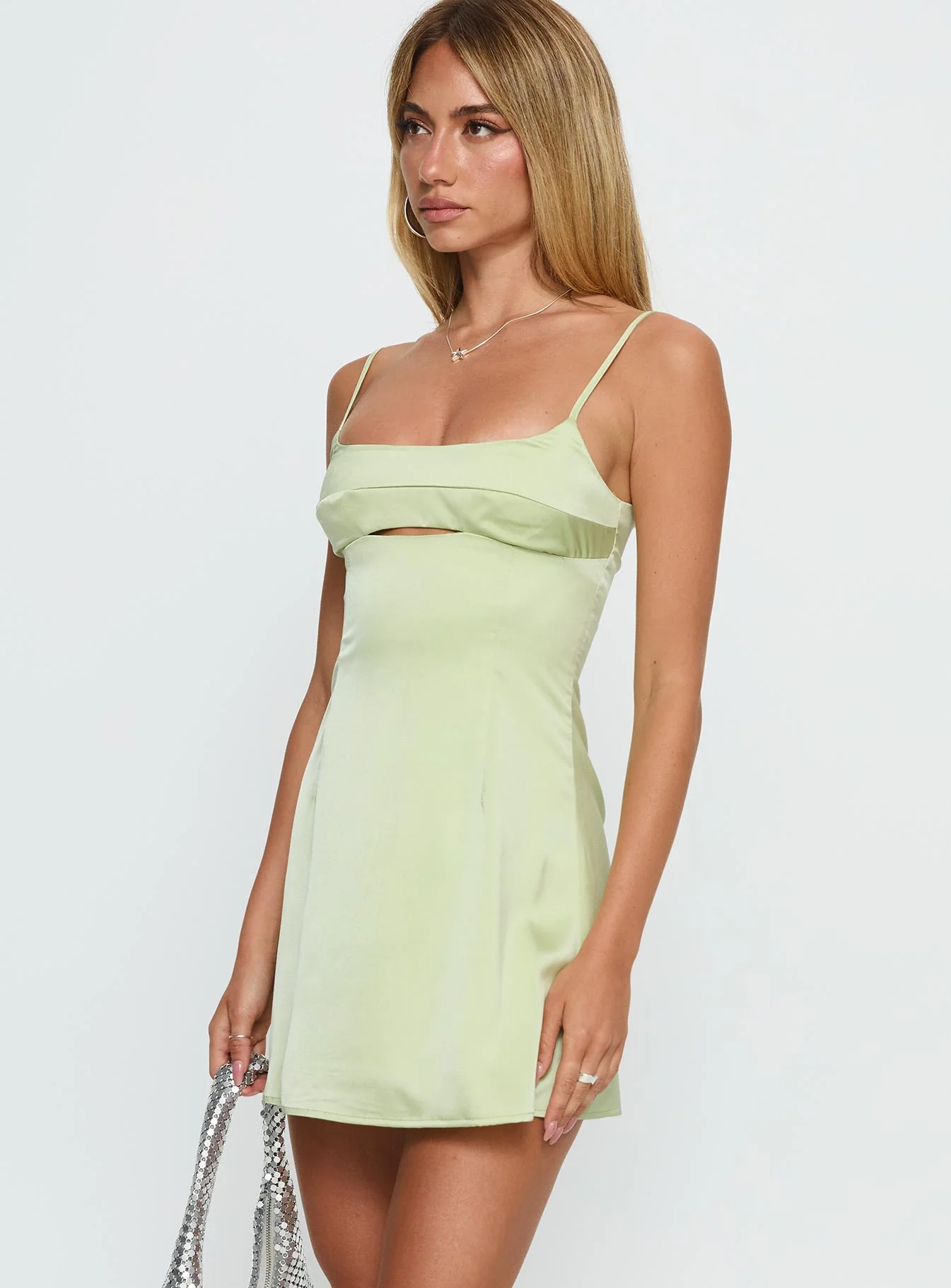 Powell Mini Dress Sage Green