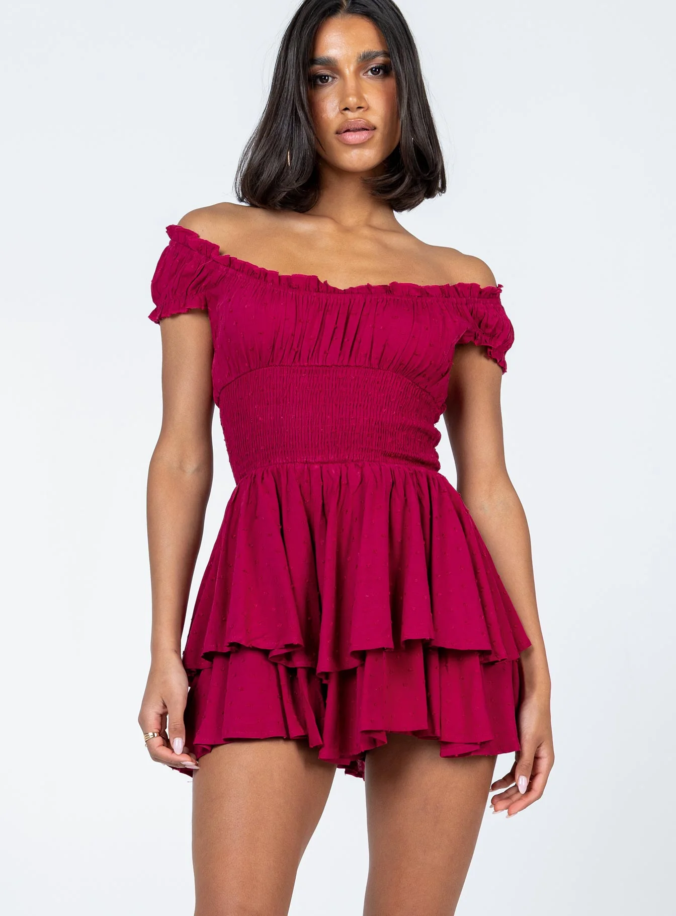 The Love Galore Romper Burgundy