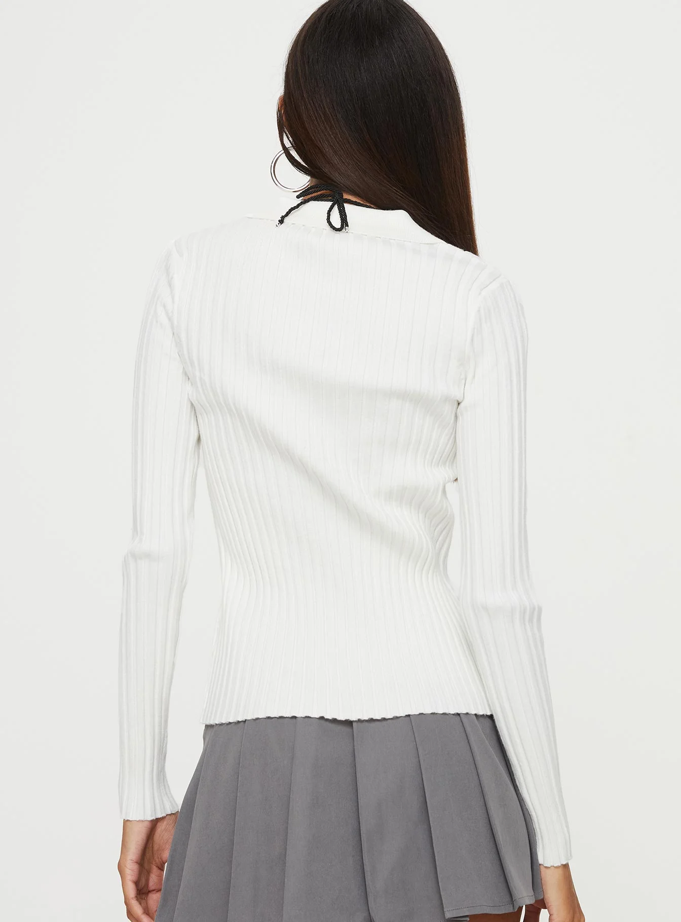 Dustry Long Sleeve Top White
