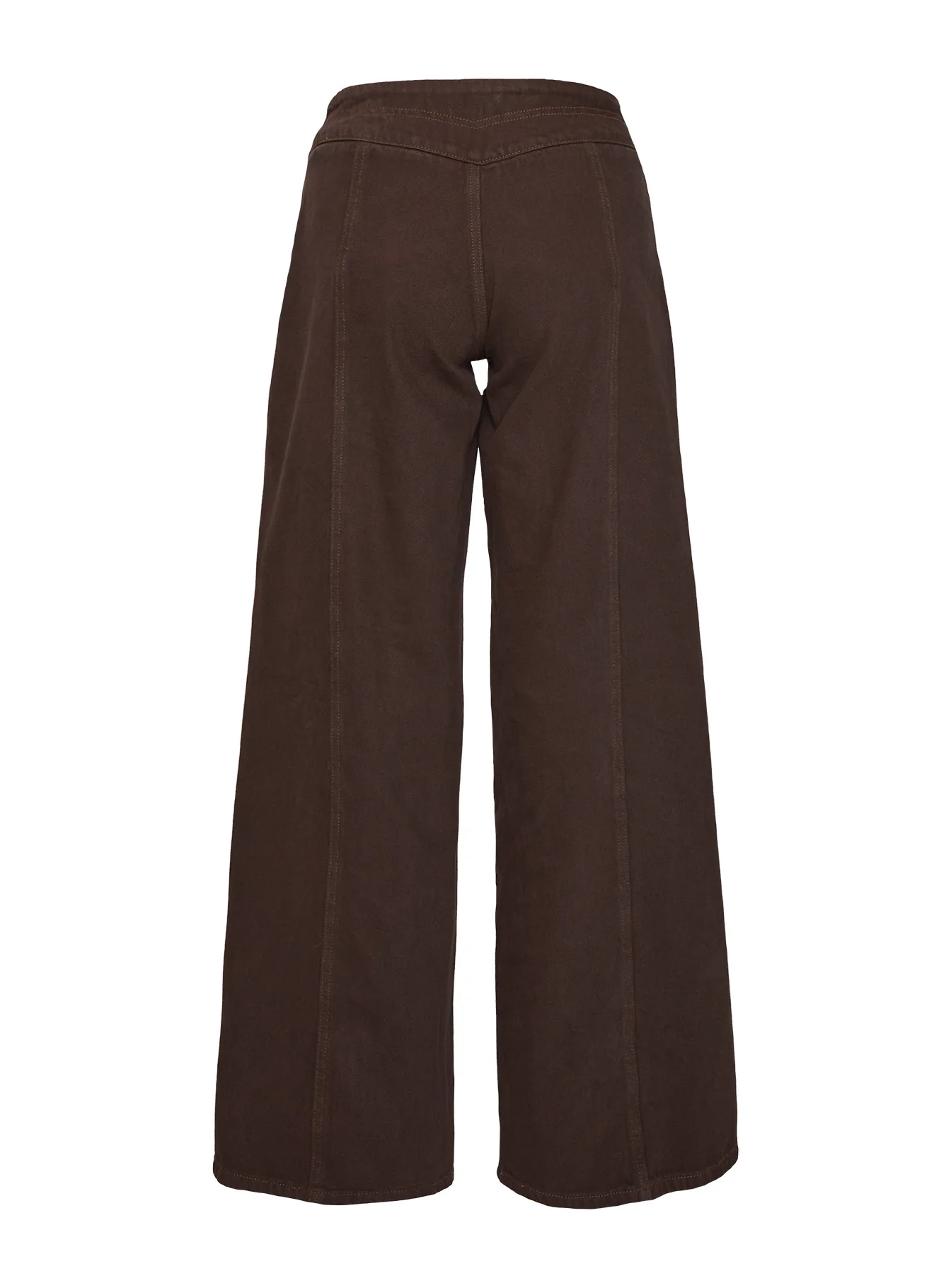 Bystander Lace Up Pants Brown