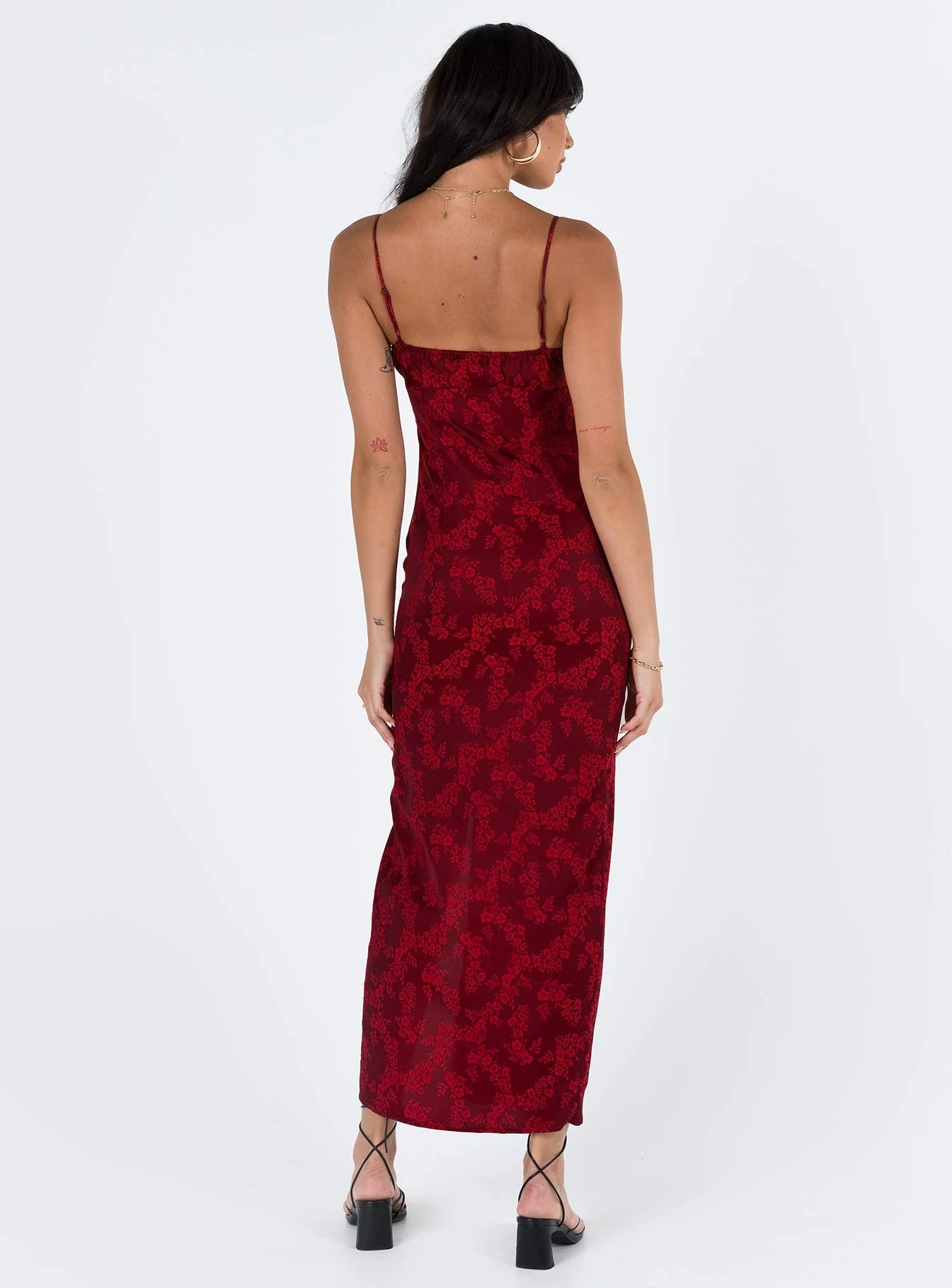 Noda Maxi Dress Burgundy