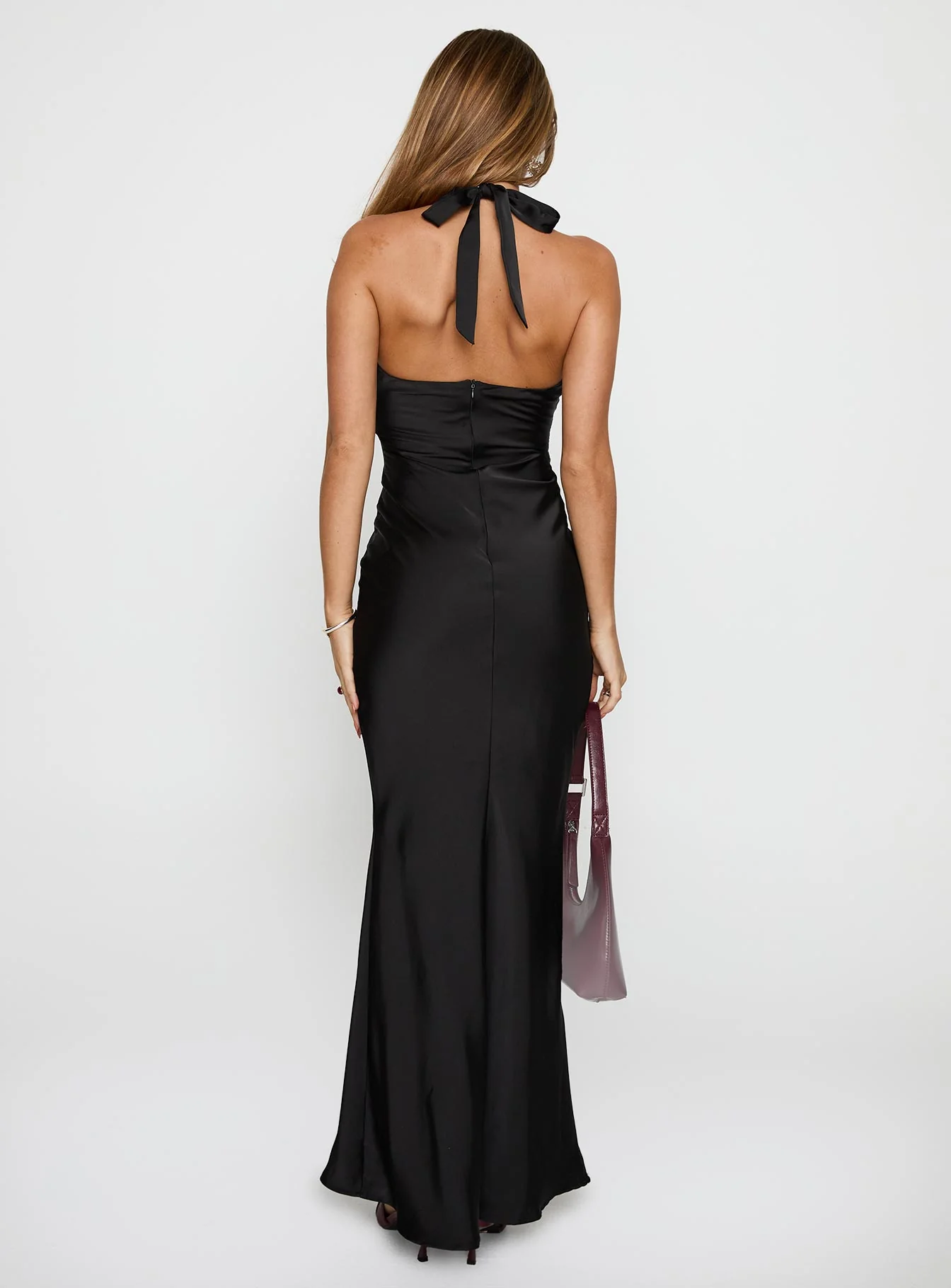 Gloriana Halter Maxi Dress Black
