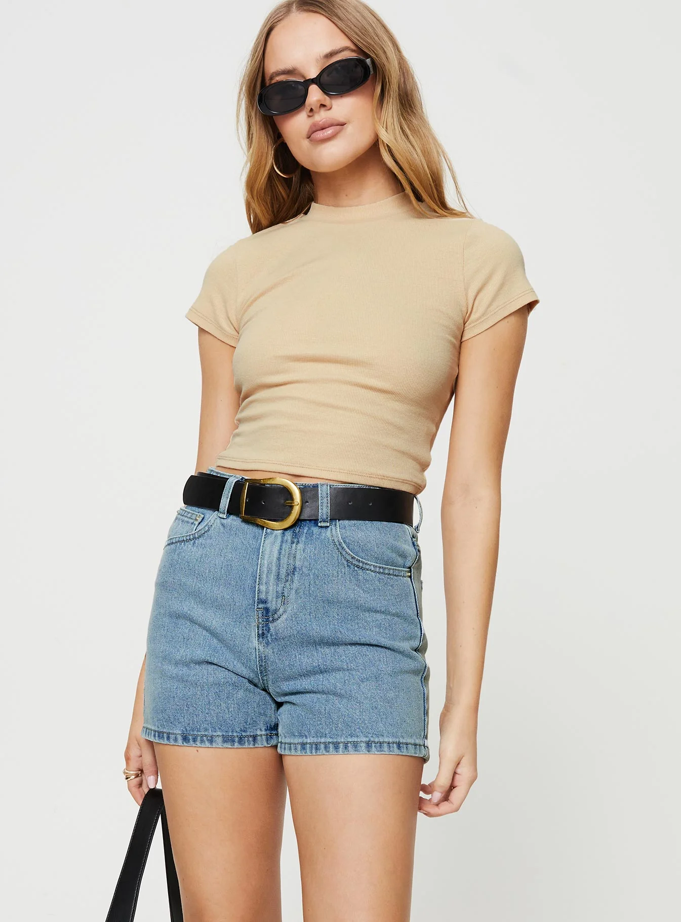 Shaline Shorts Light Wash Denim