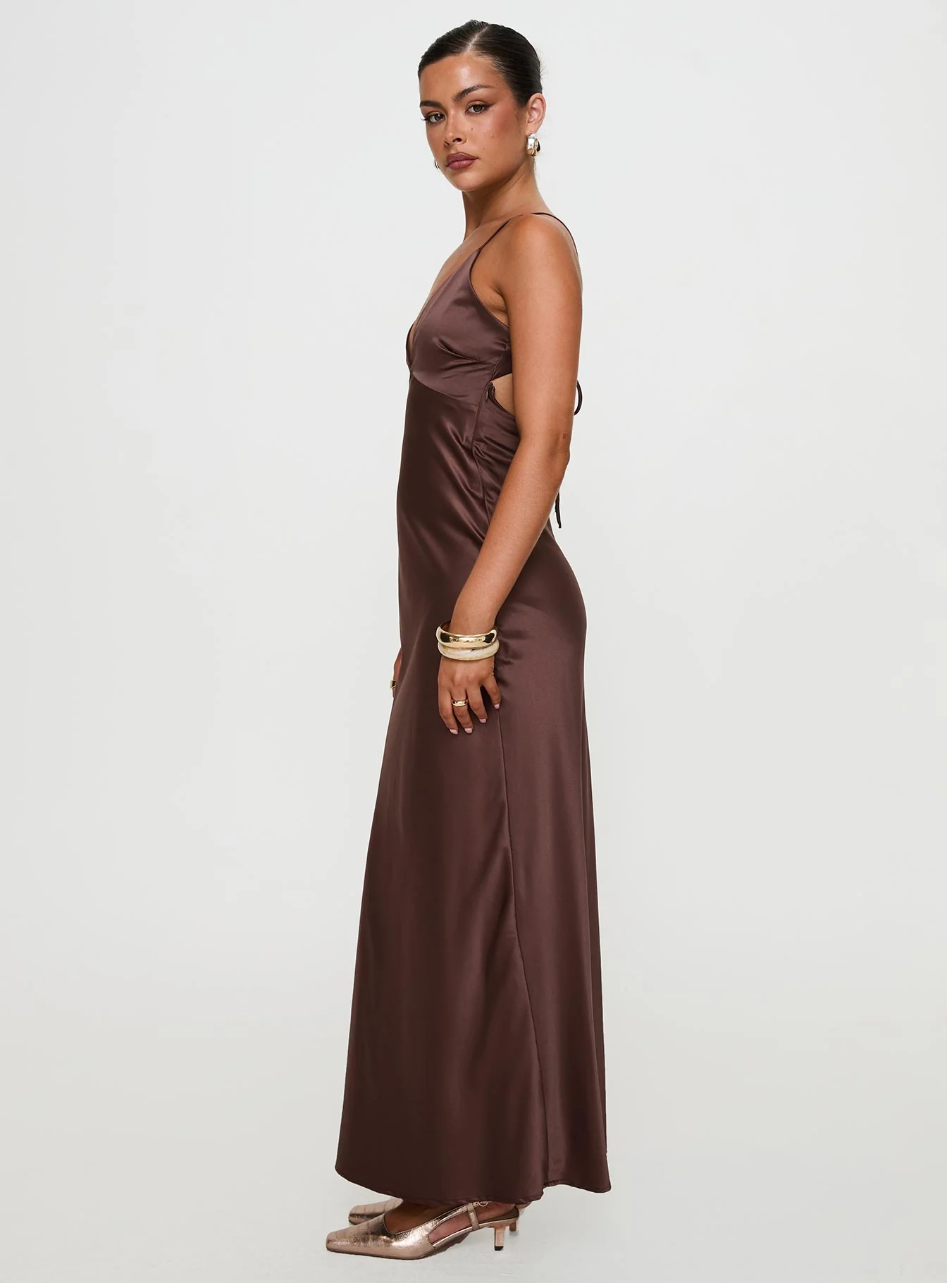 Angels Only Maxi Dress Chocolate