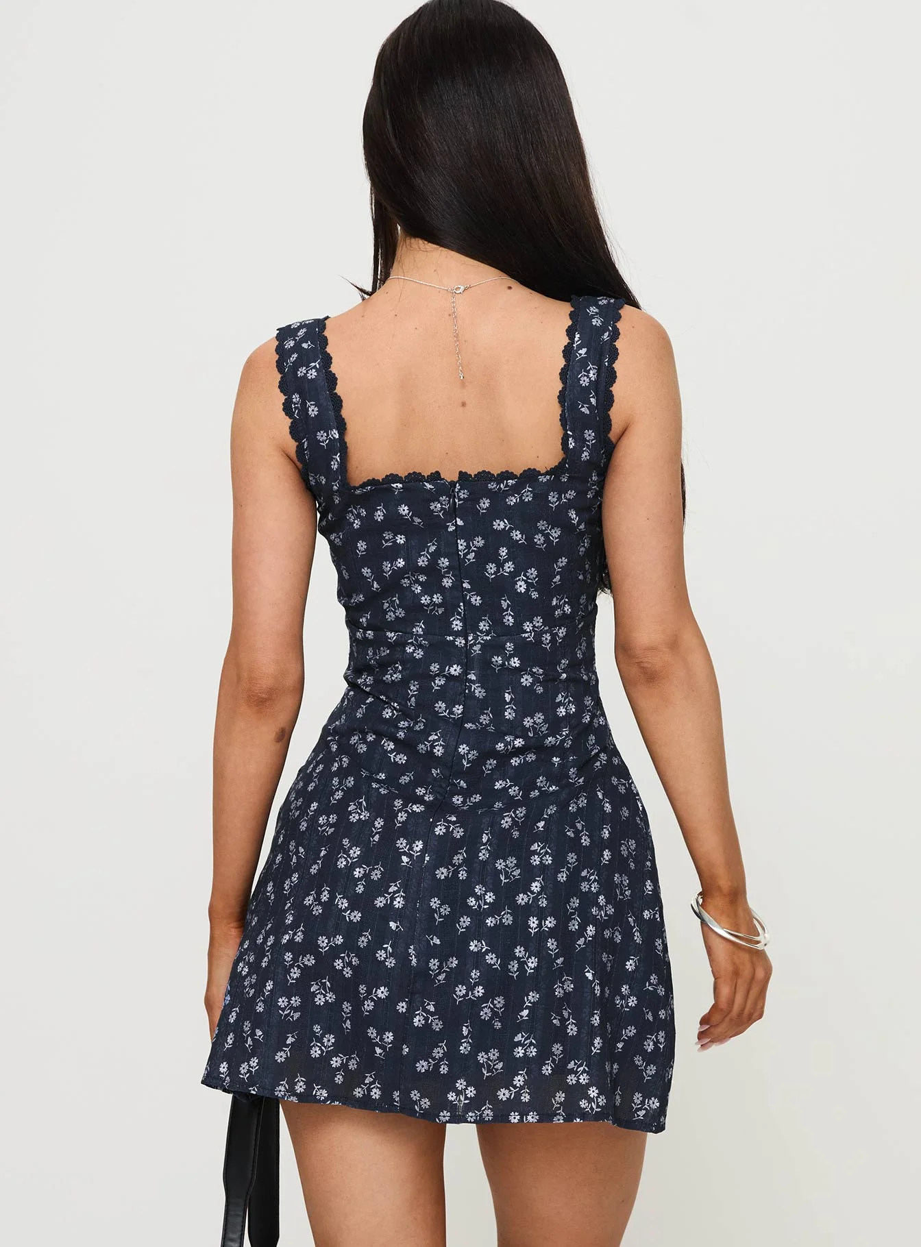 Dasha Mini Dress Navy Floral