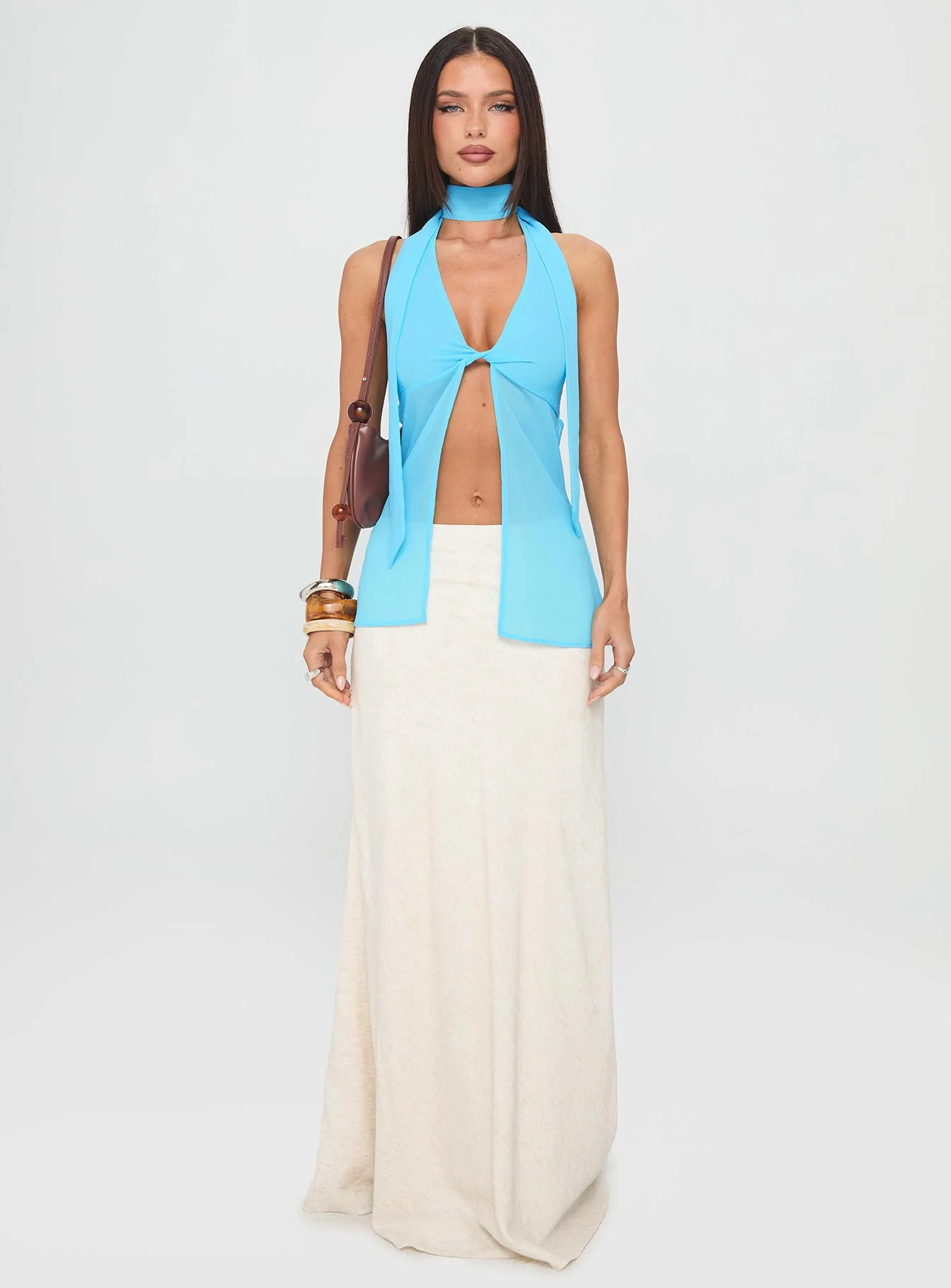 Scarface Tie Top Blue