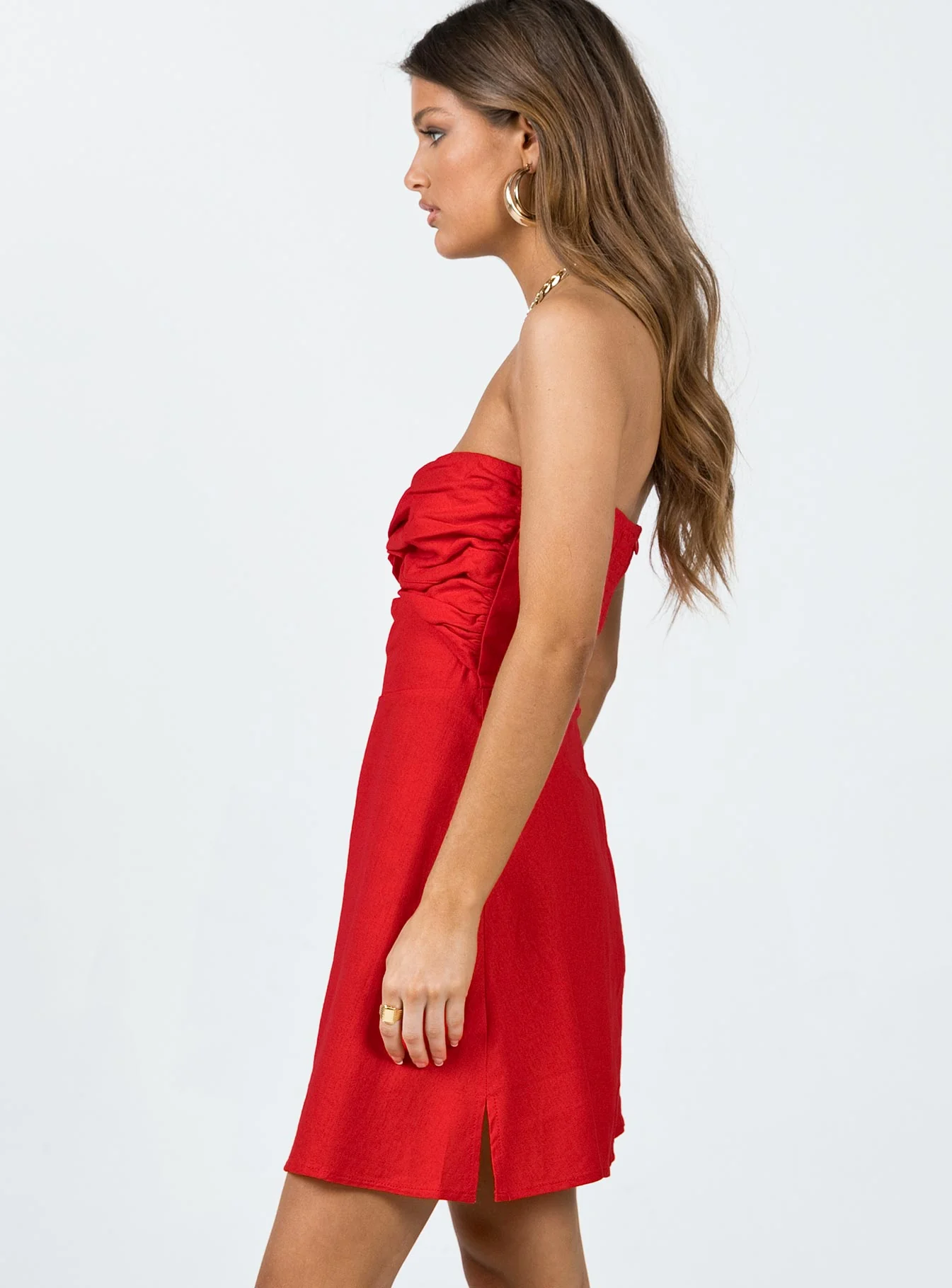 Falling For You Mini Dress Red