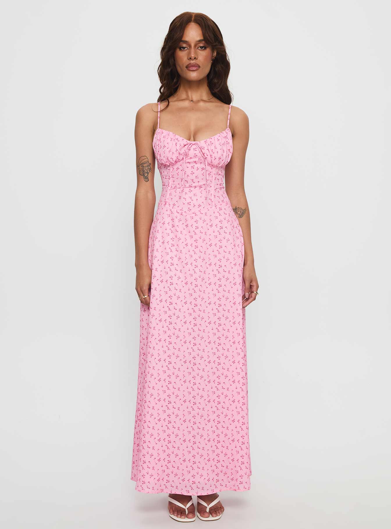 Members Only Maxi Dress Pink Floral