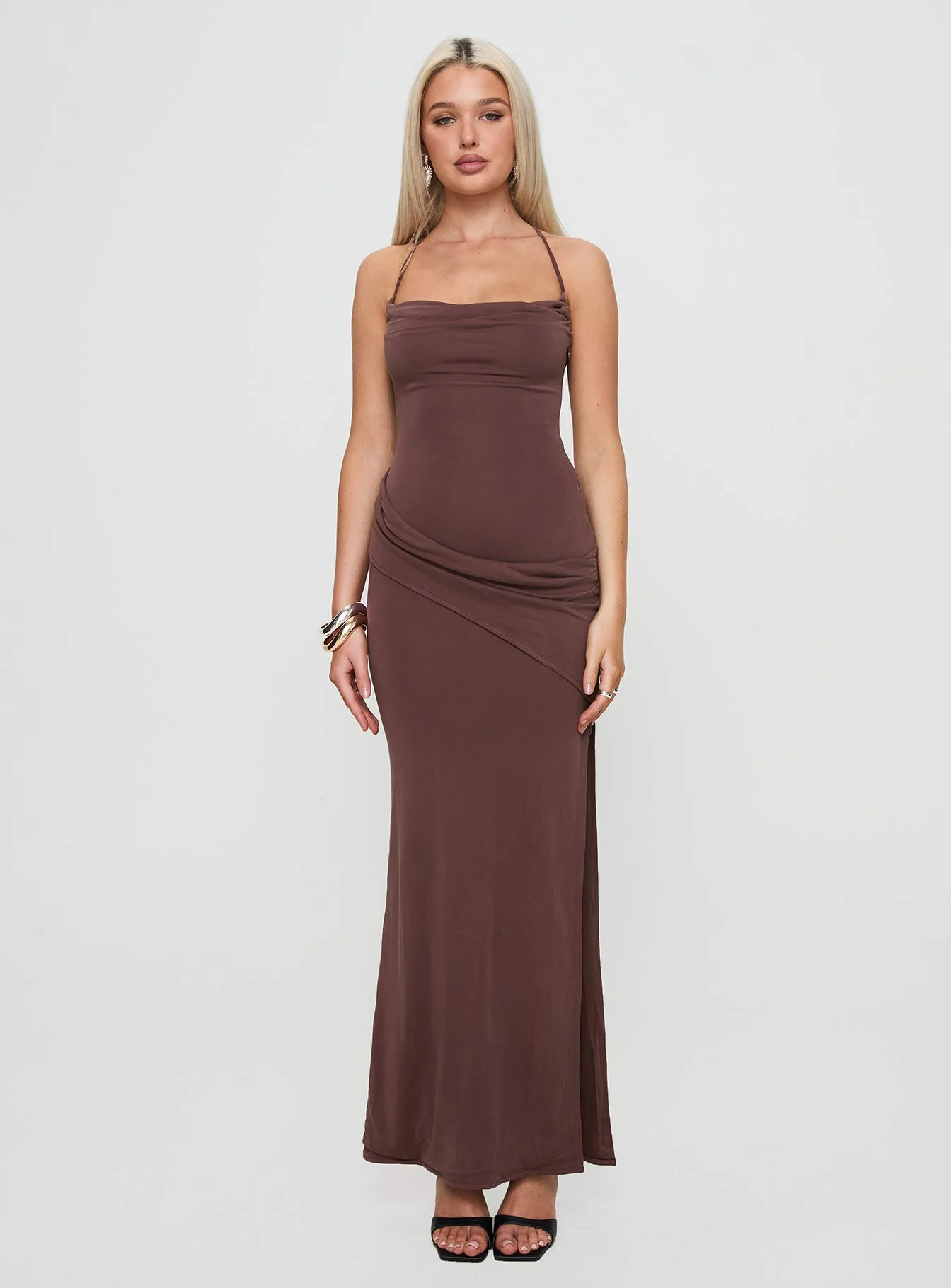 Marchesi Maxi Dress Chocolate