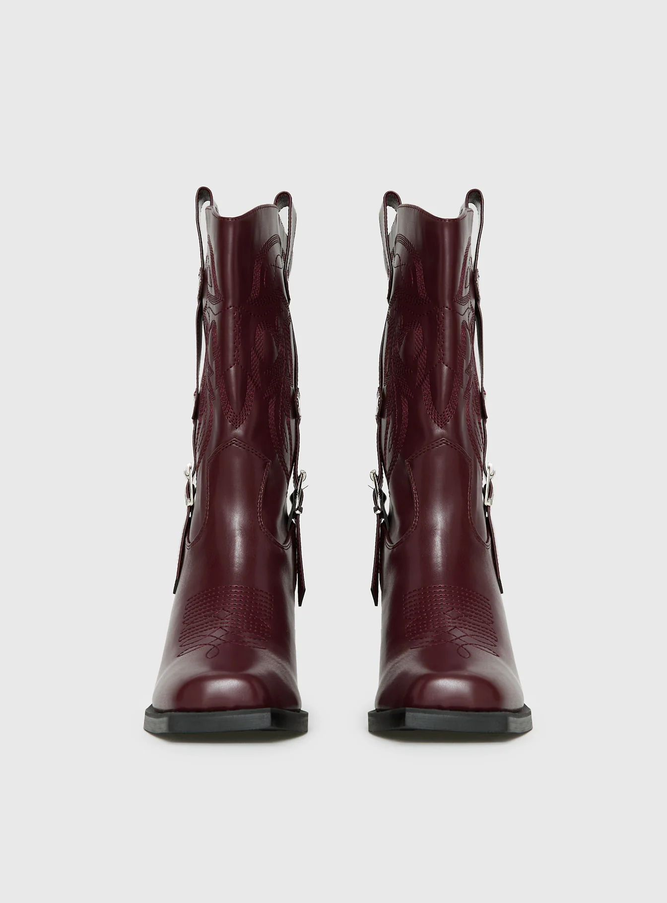 Cypress Western Boots Burgundy